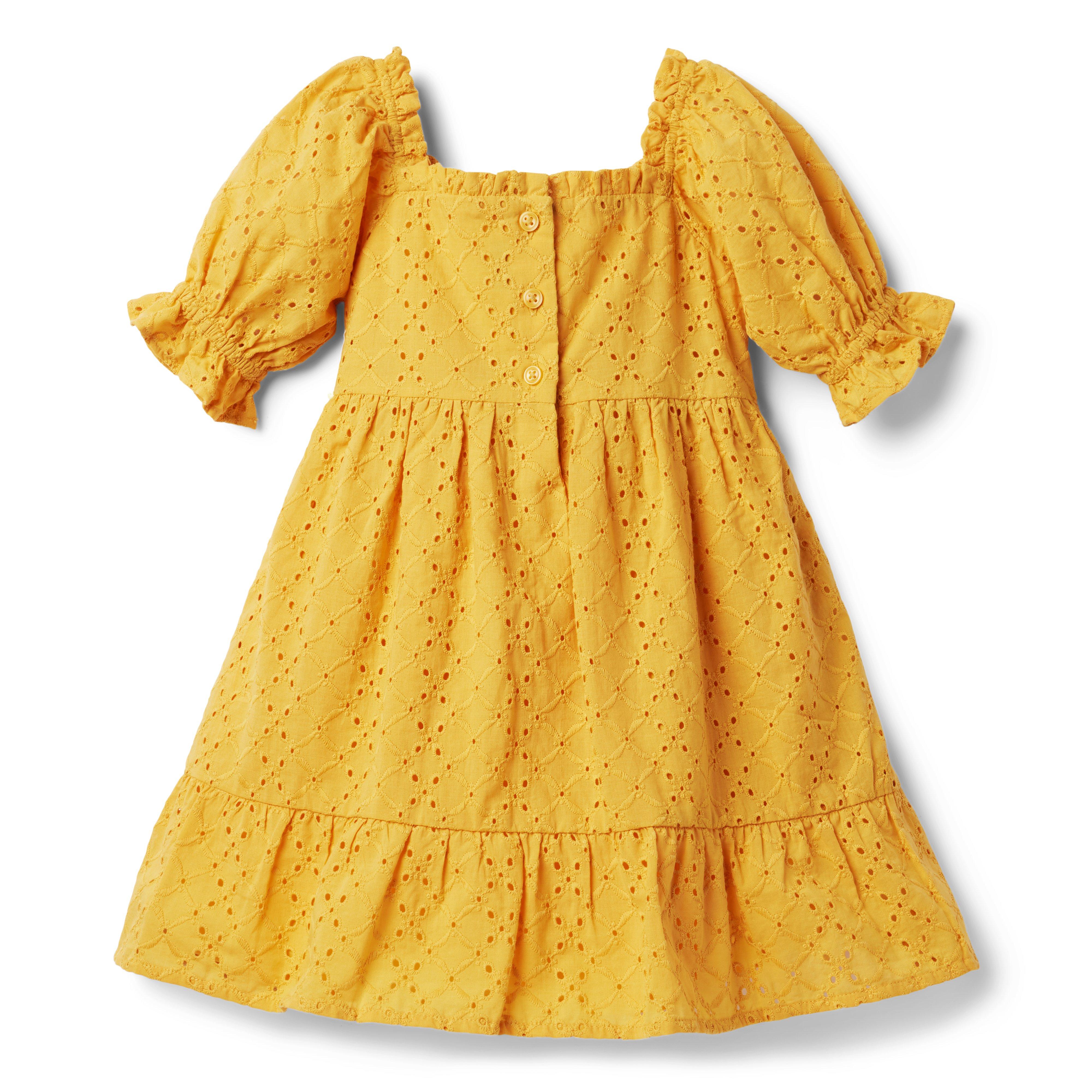 Eyelet Puff Sleeve Dress image number 1