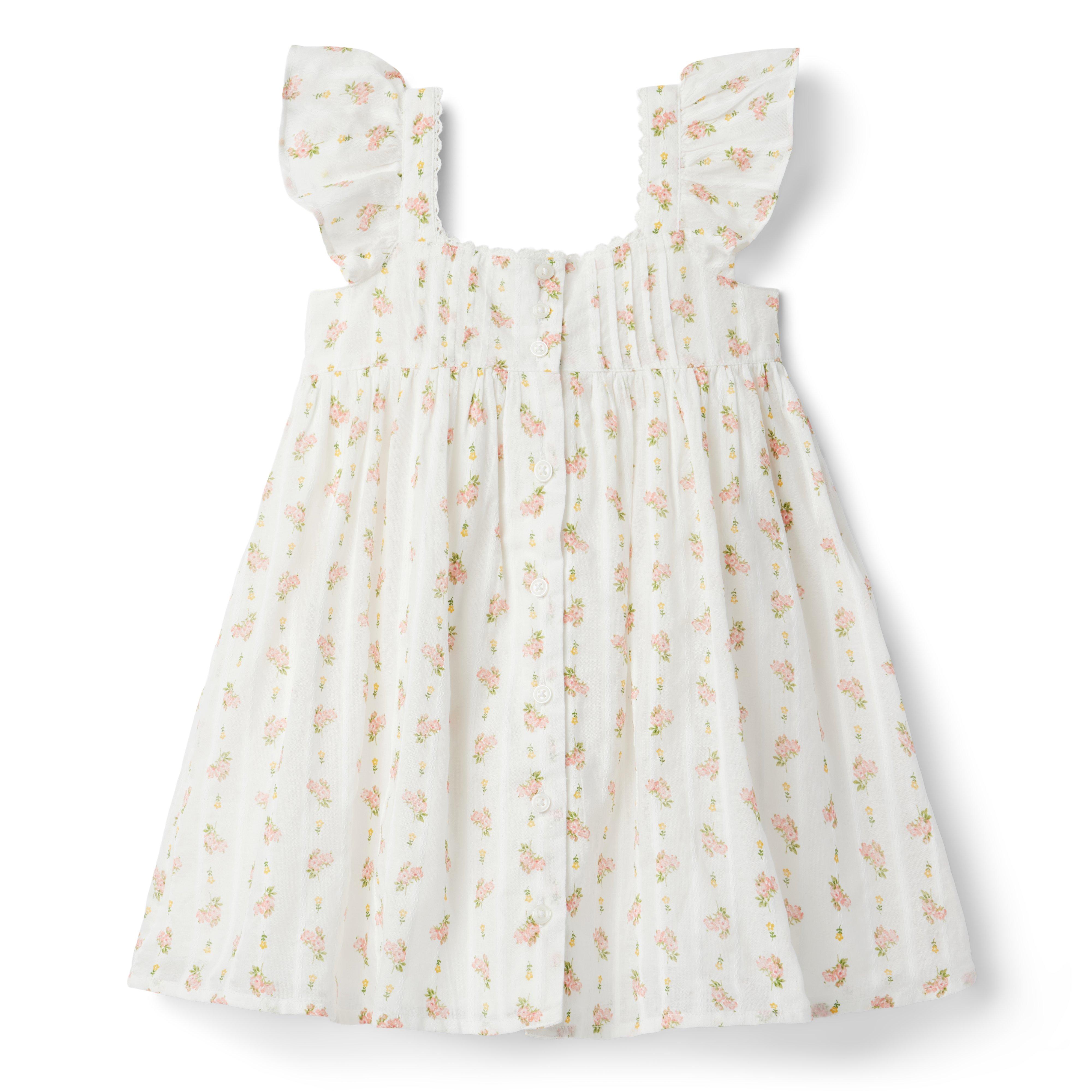 Floral Ruffle Sleeve Sundress image number 1