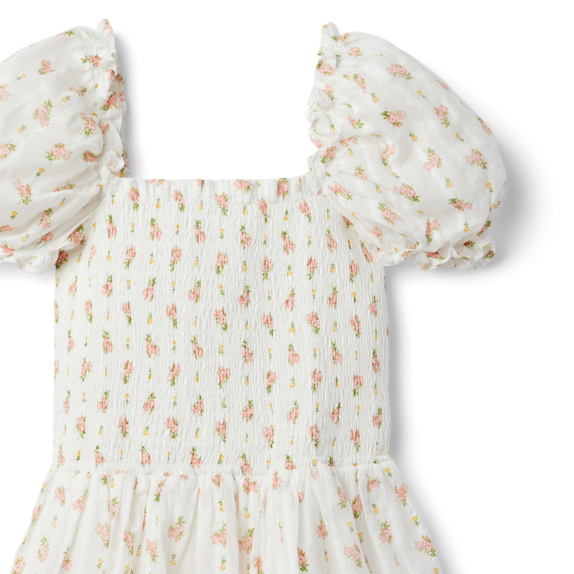 The Grace Floral Smocked Puff Sleeve Dress image number 2