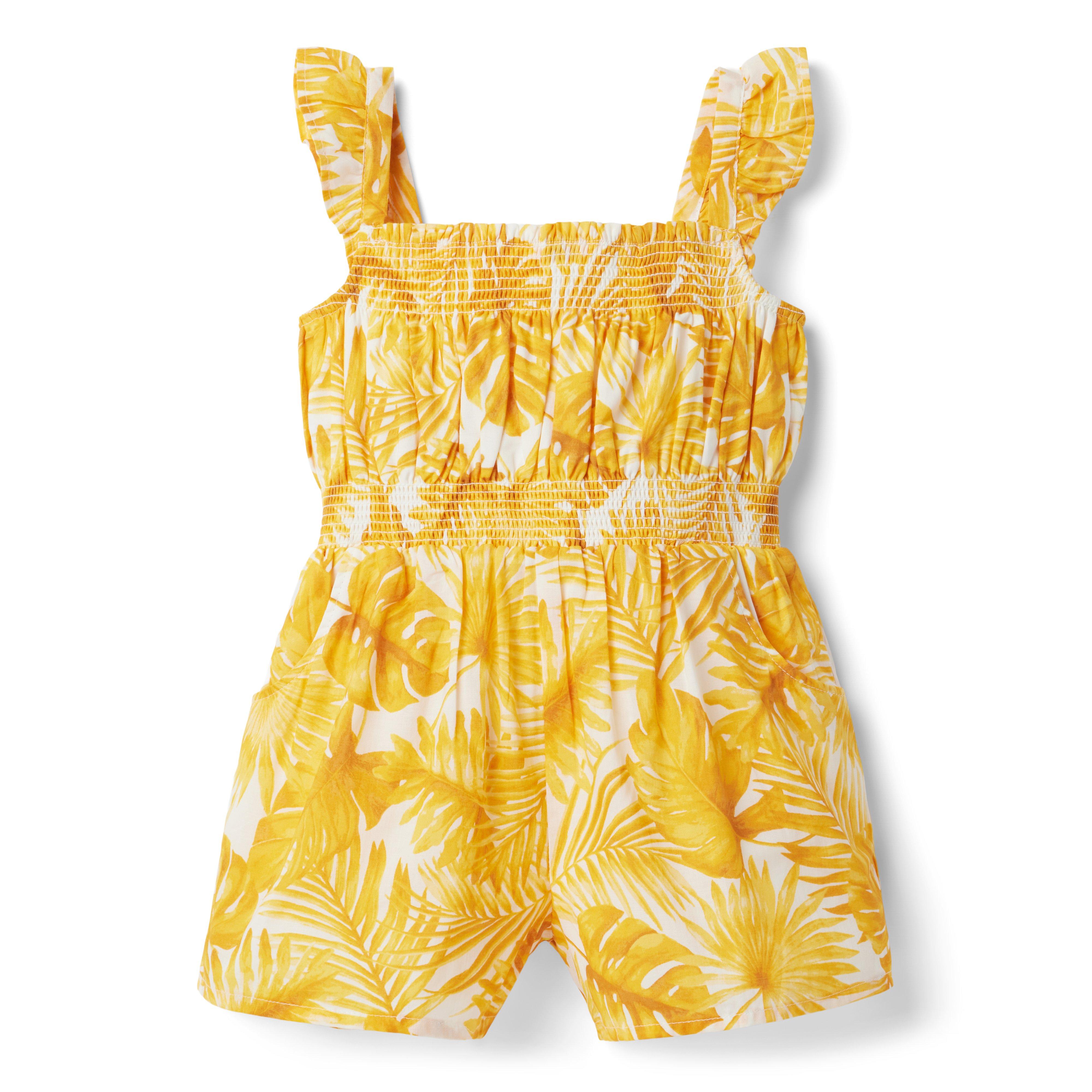 Palm Smocked Romper image number 0