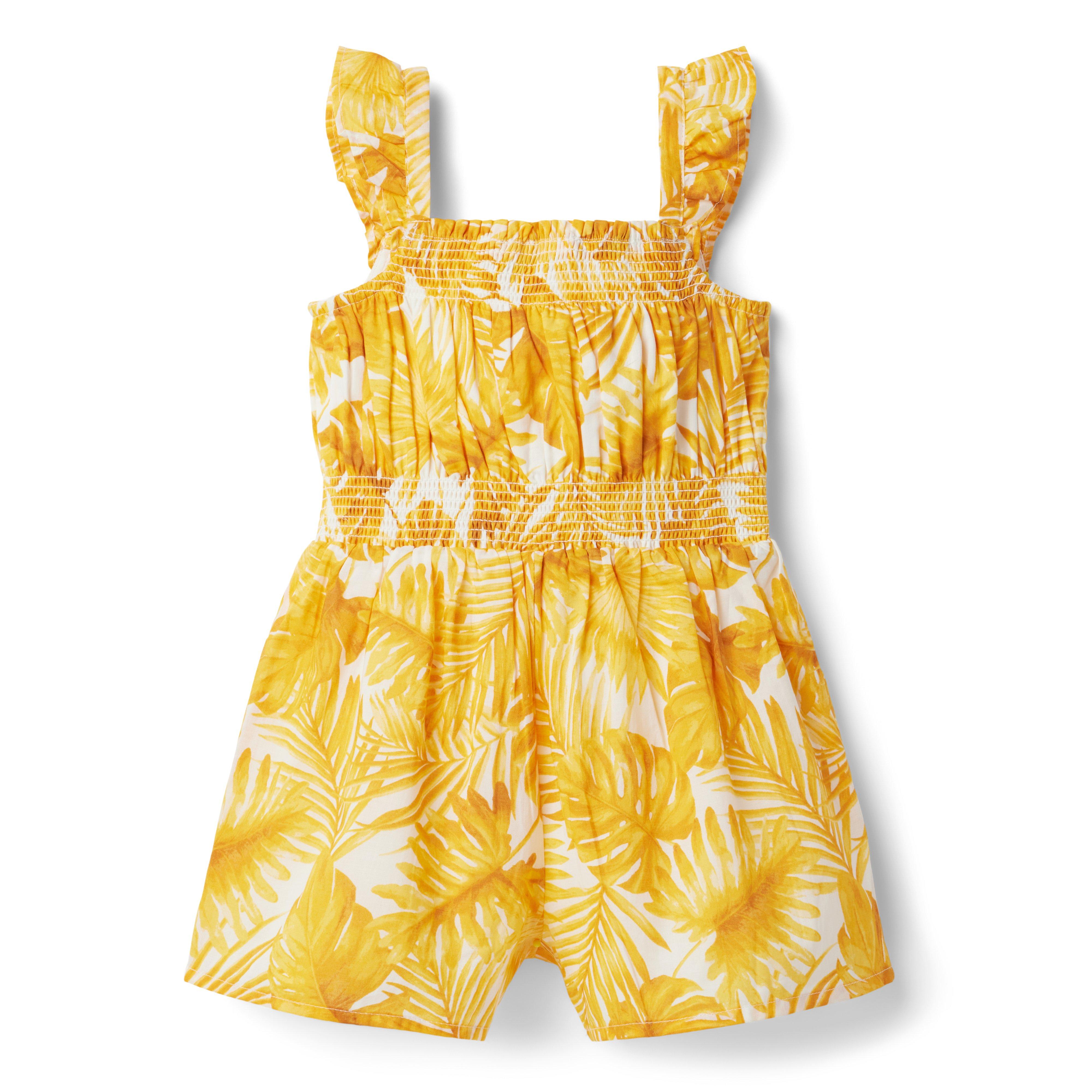 Palm Smocked Romper image number 1