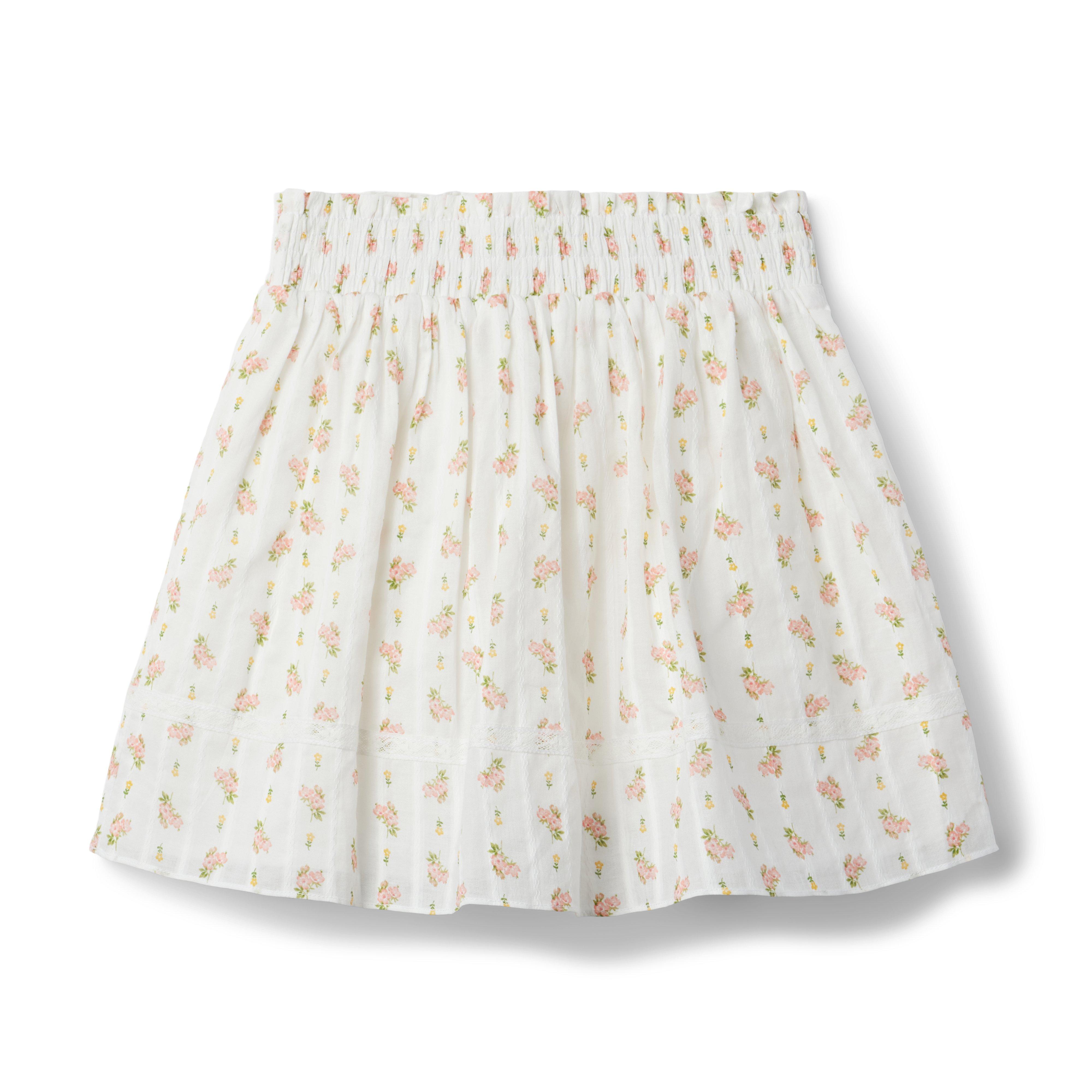 Floral Crochet Trim Skirt image number 0