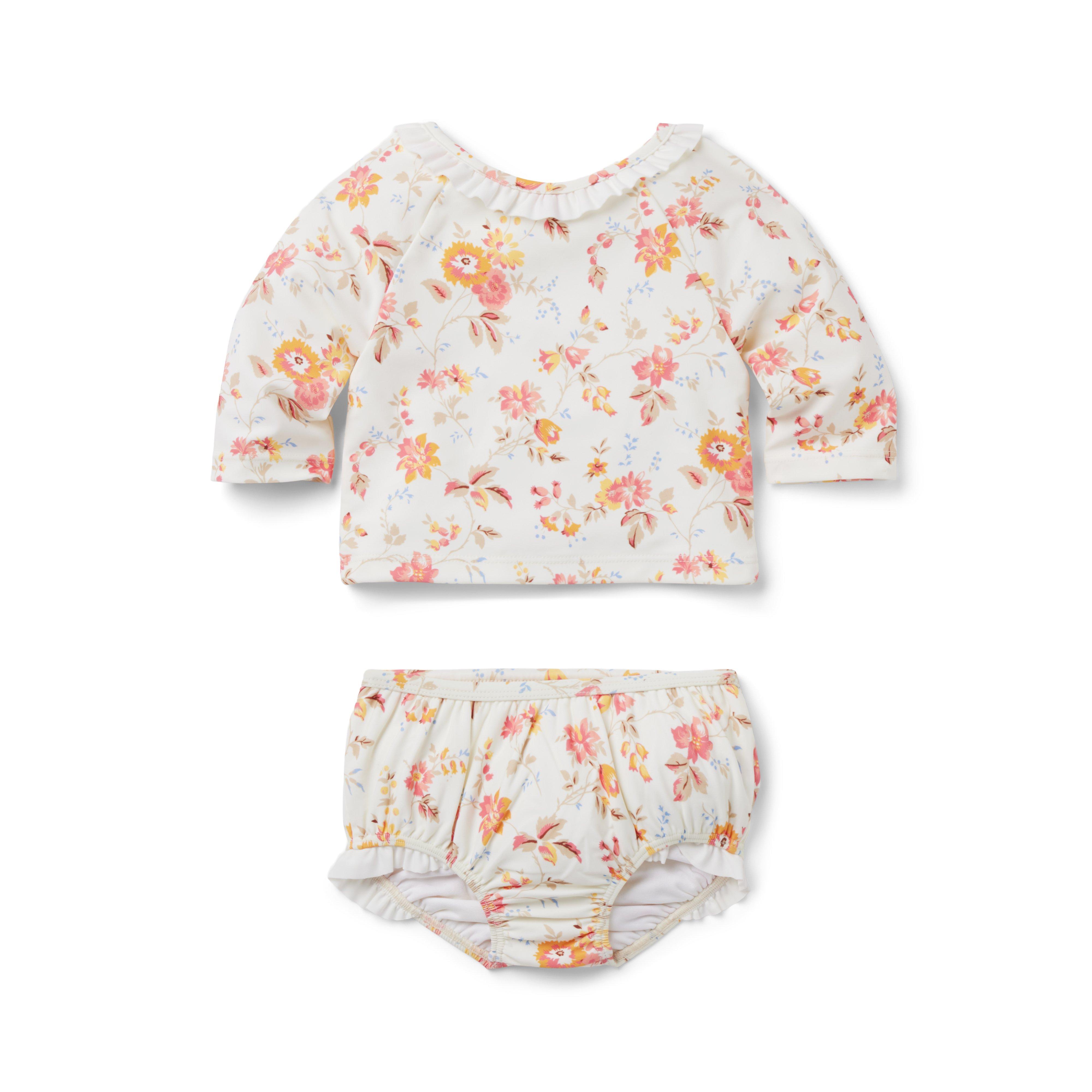 Baby Floral Rash Guard Set image number 0