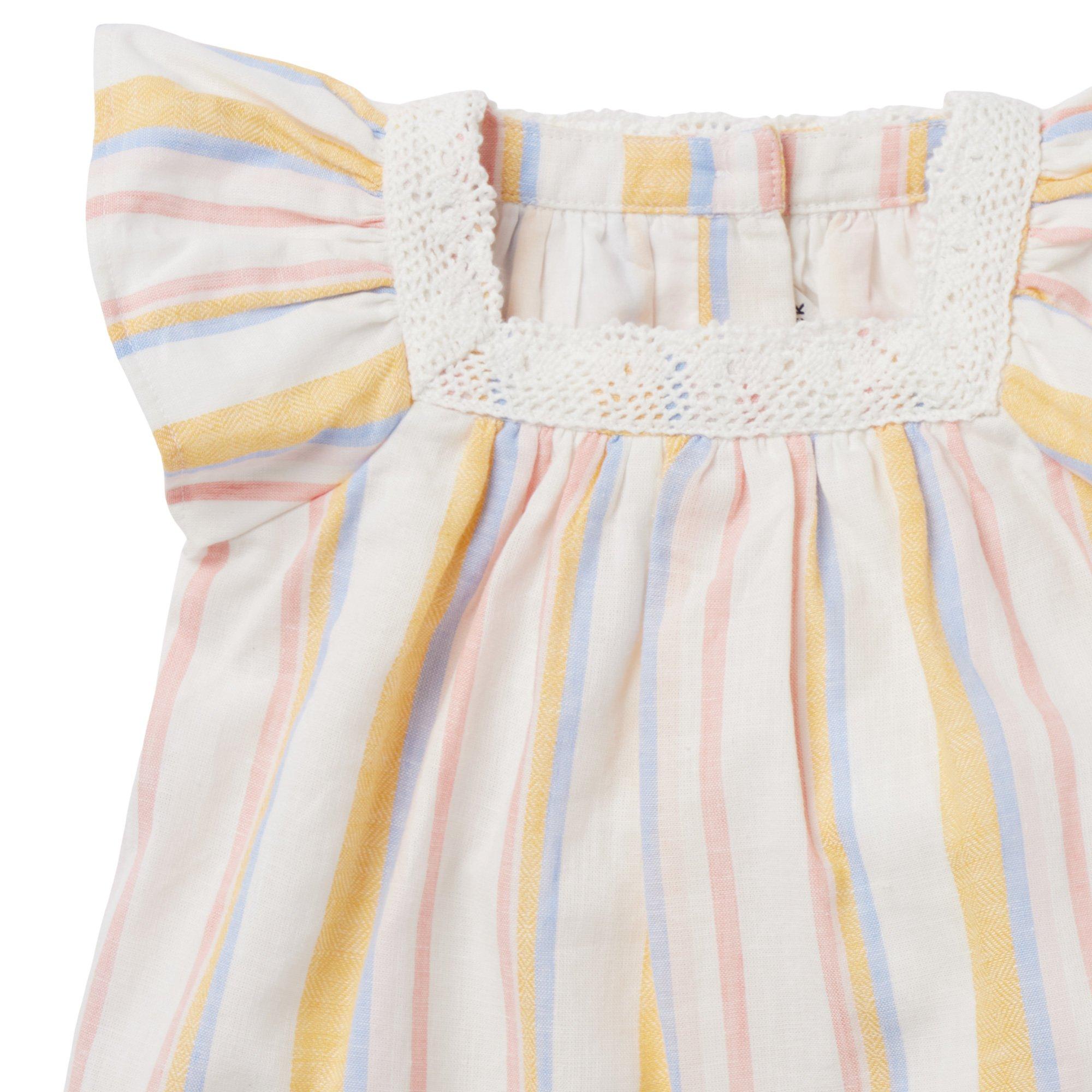 The Striped Linen-Cotton Baby Set image number 3