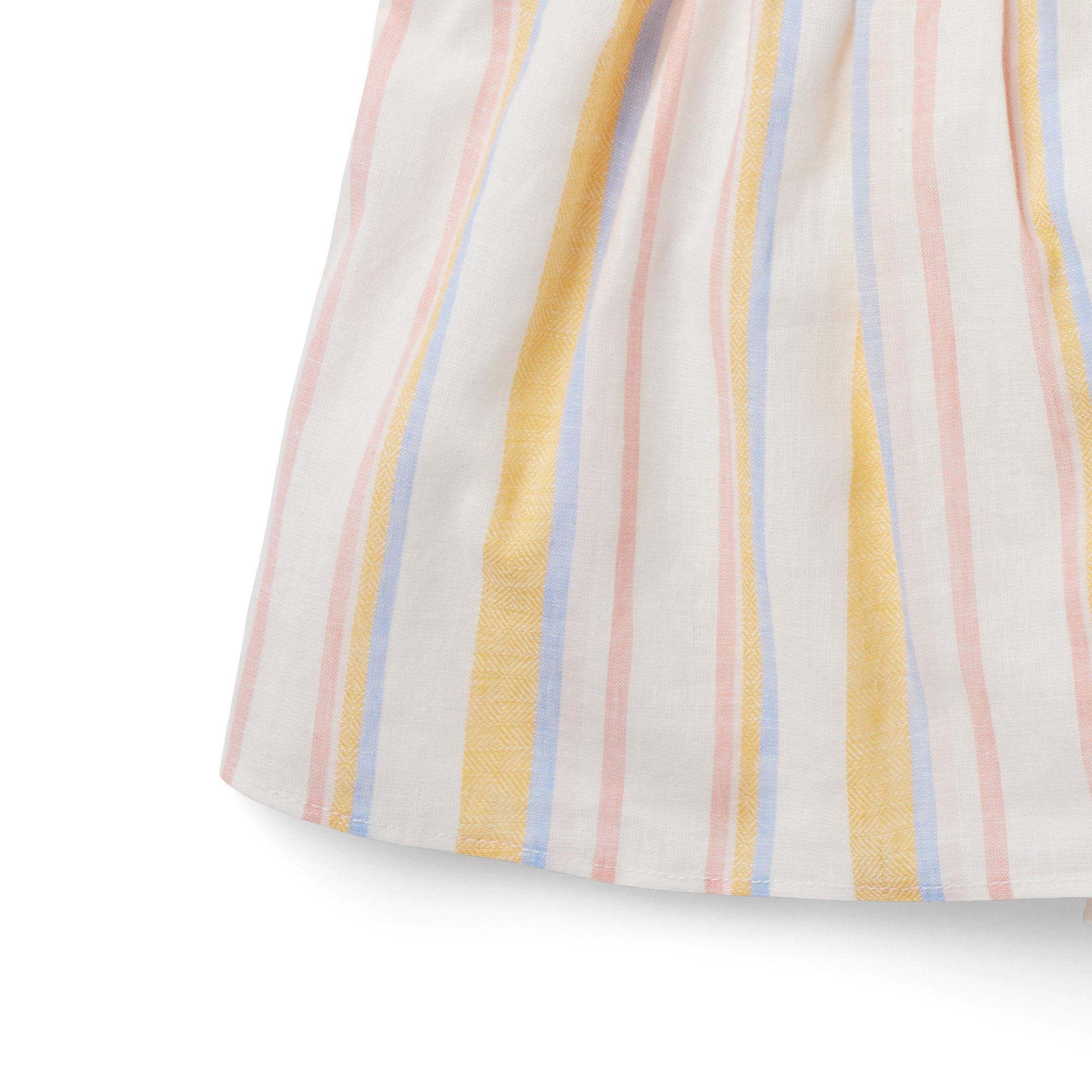 The Striped Linen-Cotton Baby Set image number 4