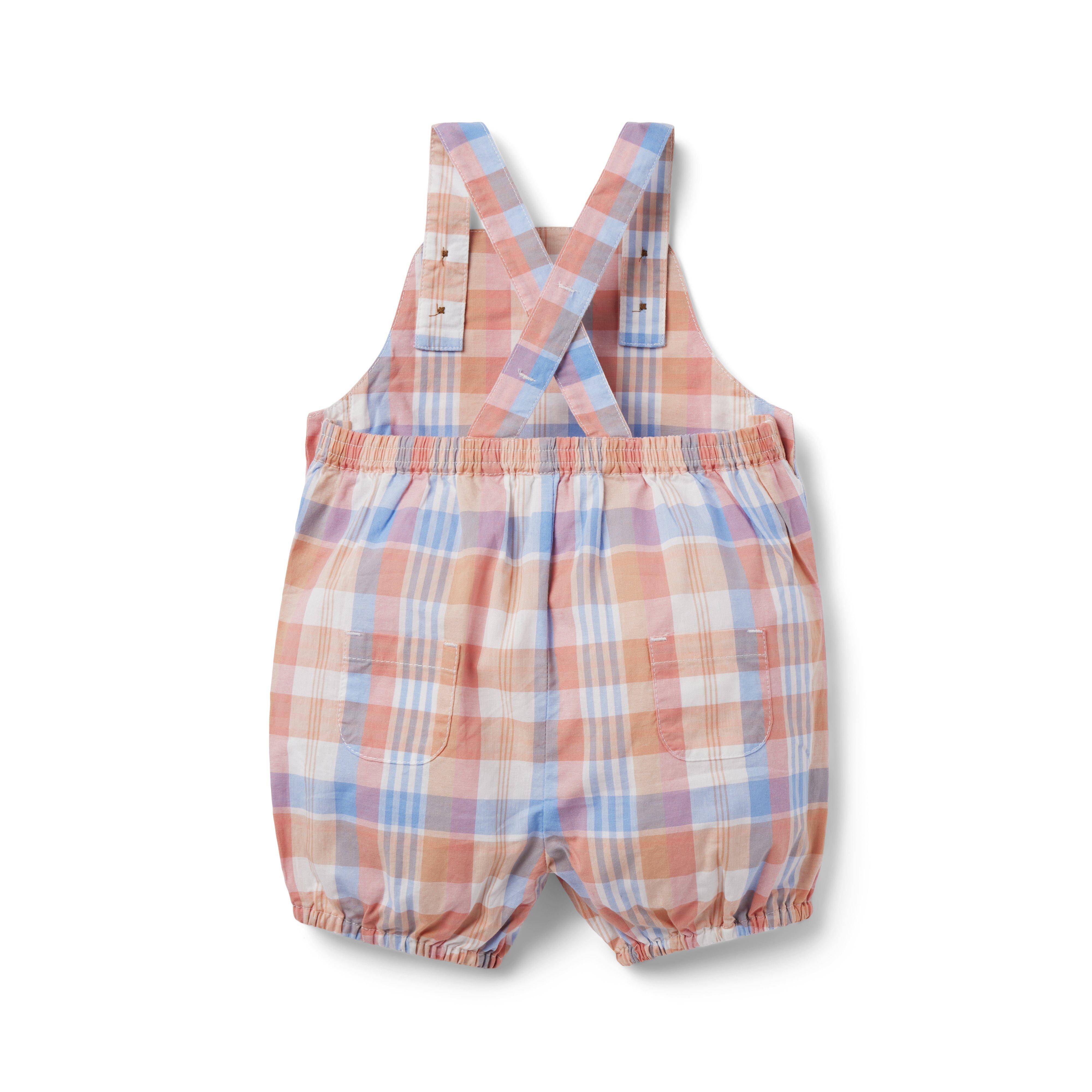 Baby Madras Plaid Overall image number 1