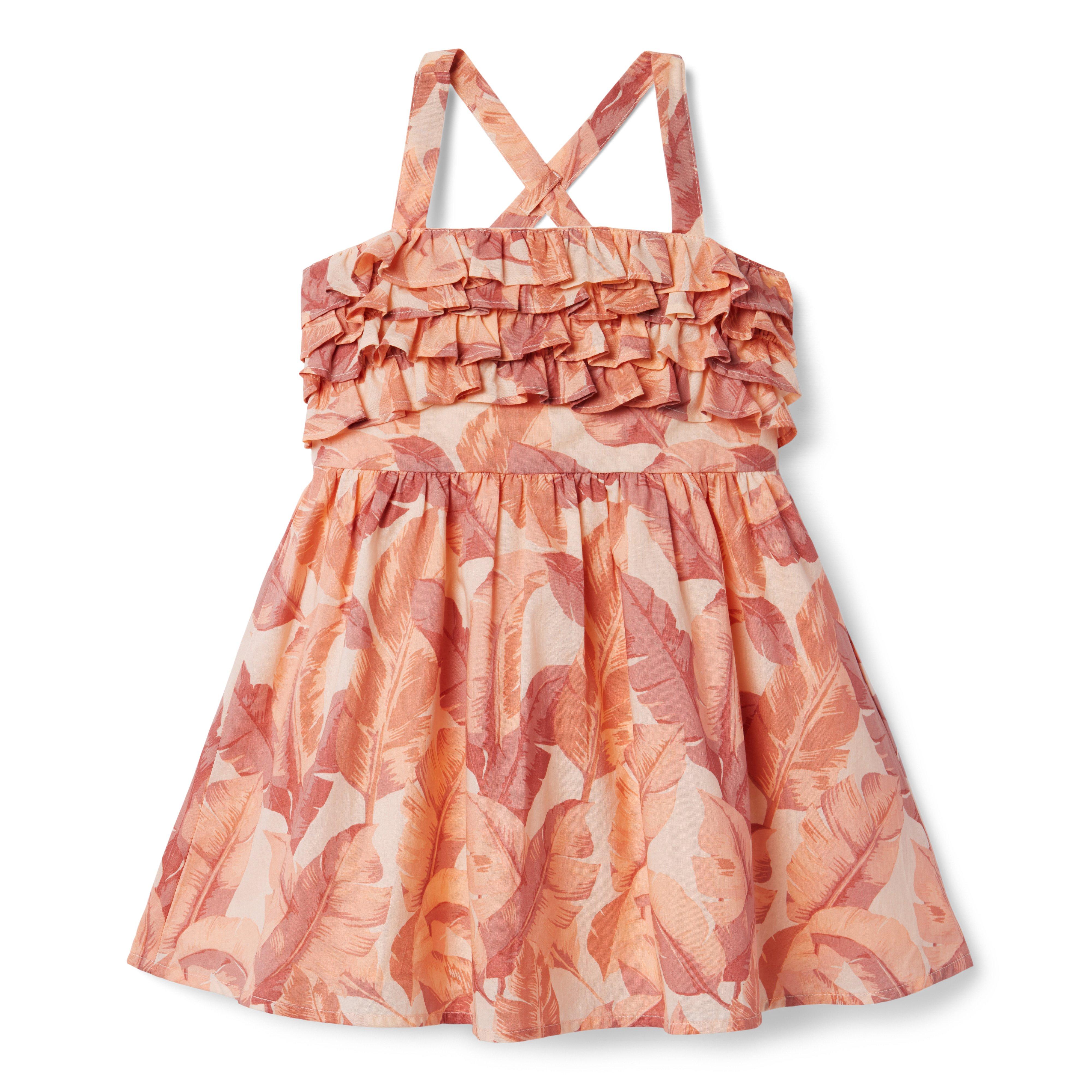 Palm Leaf Ruffle Sundress image number 0