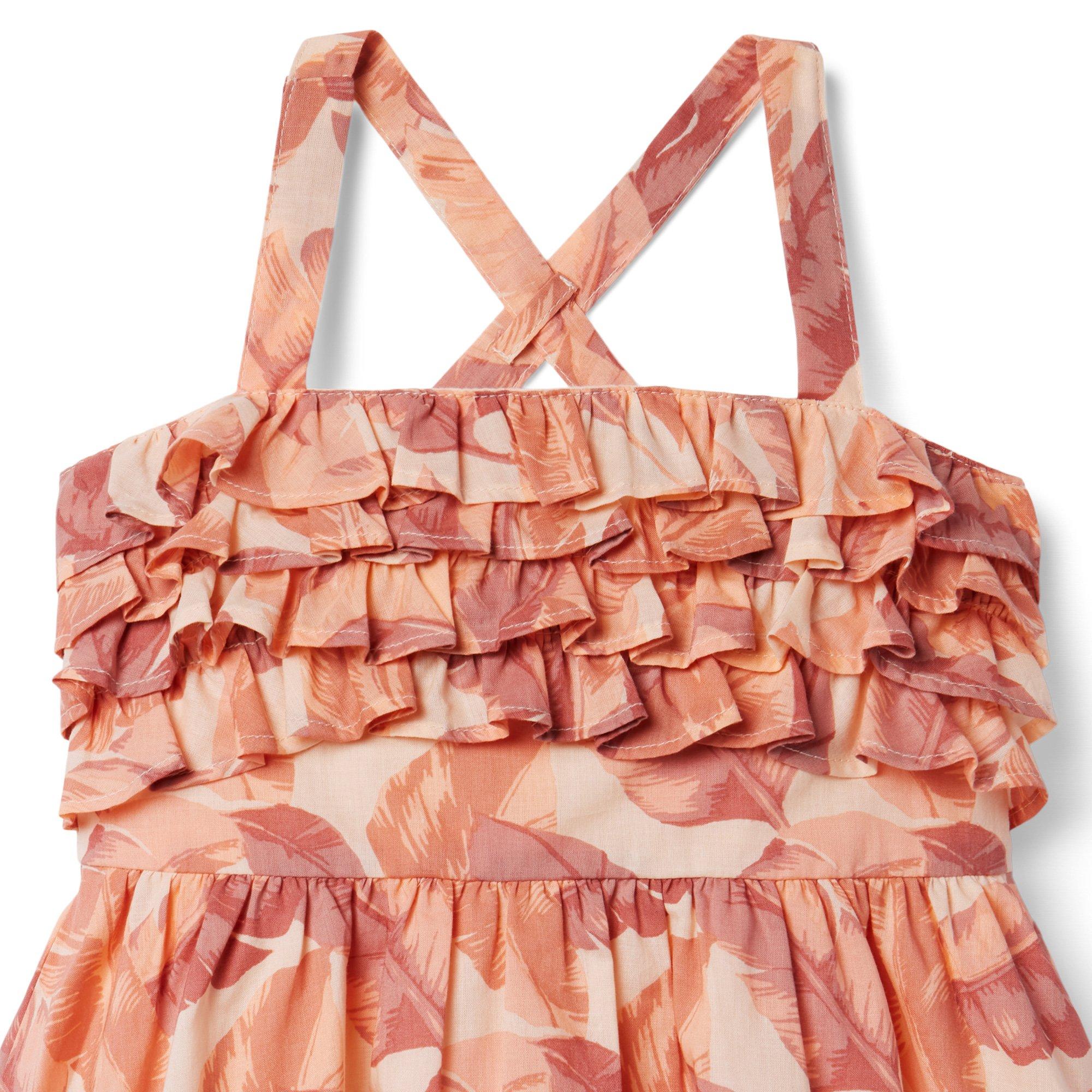 Palm Leaf Ruffle Sundress image number 2