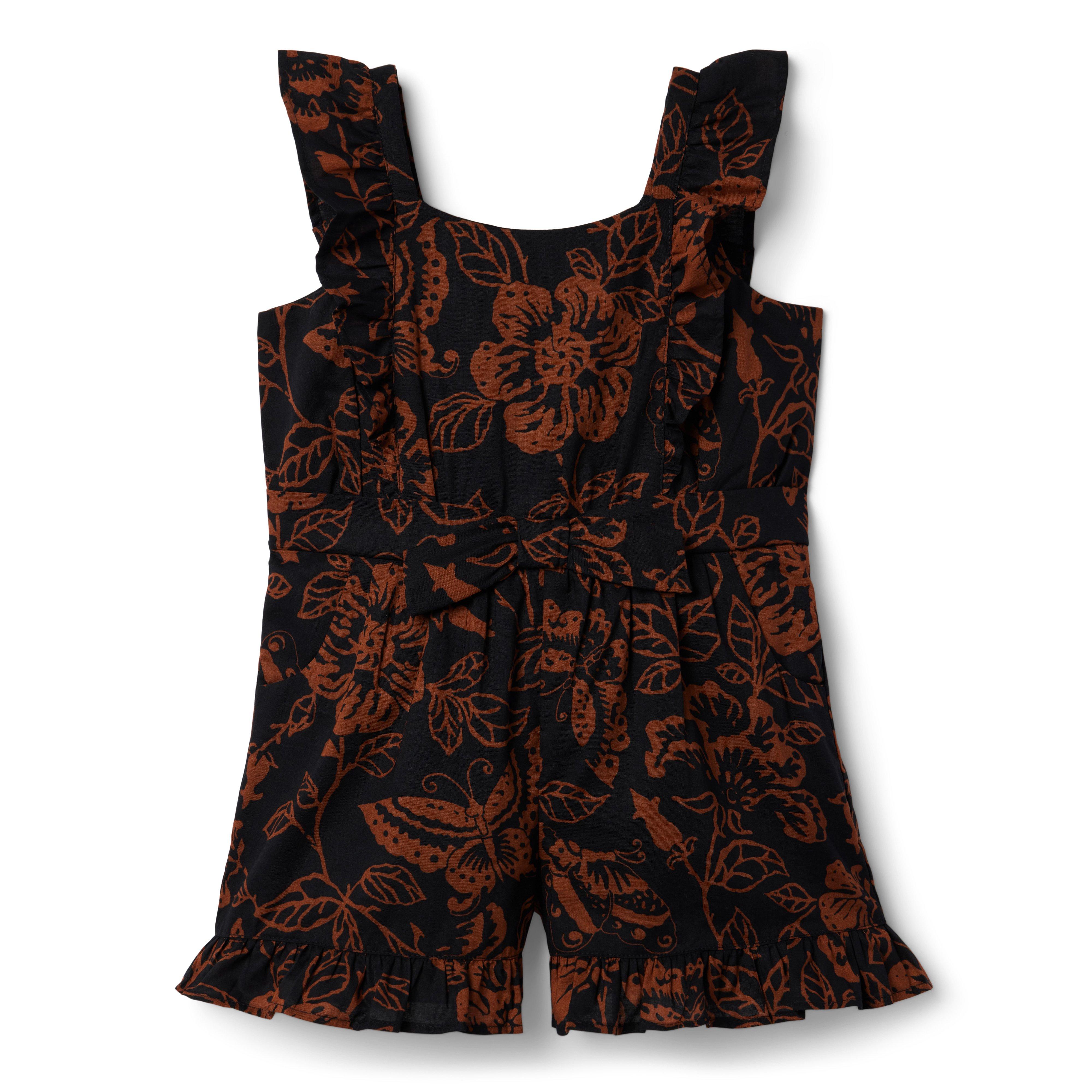 Floral Ruffle Romper image number 0