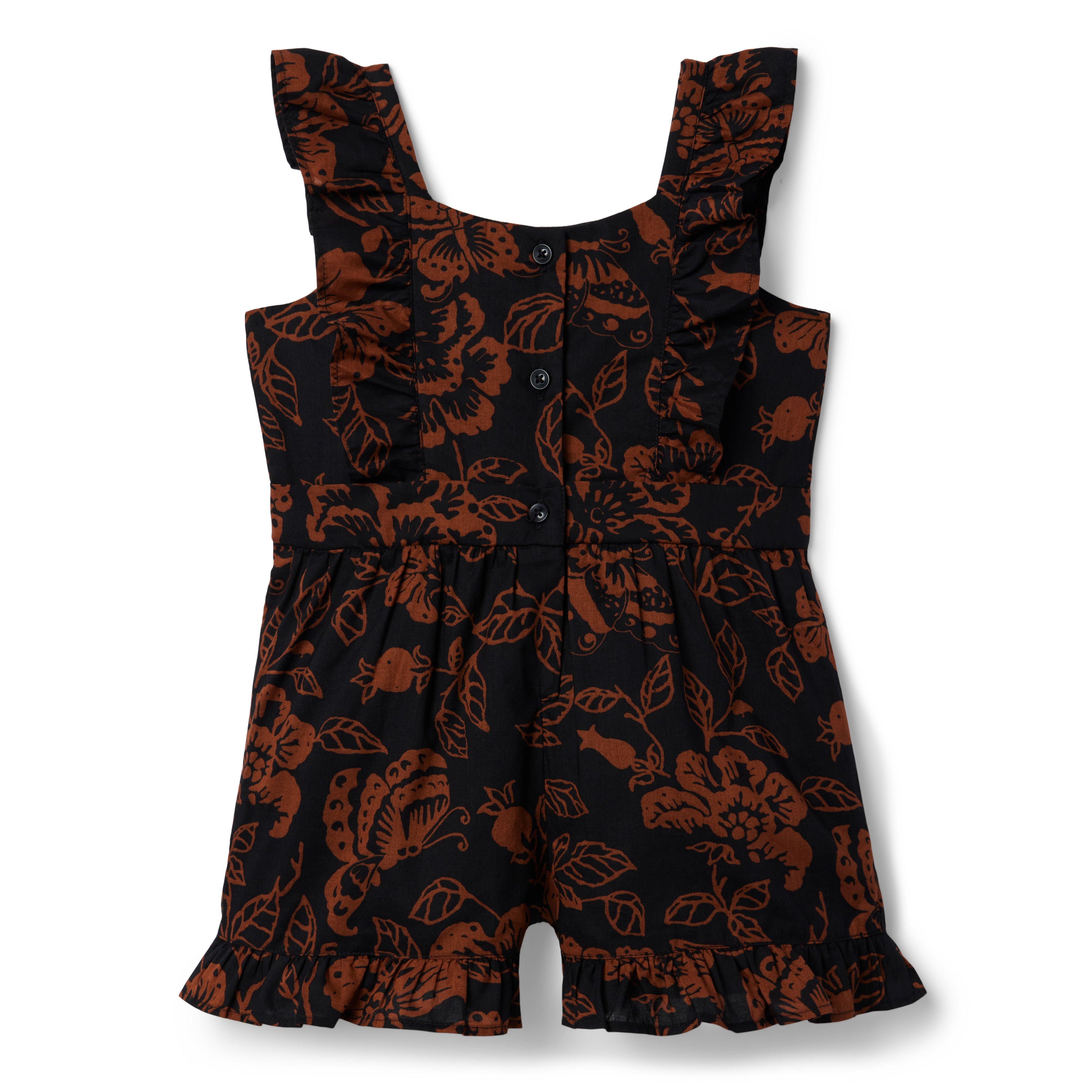 Floral Ruffle Romper image number 1