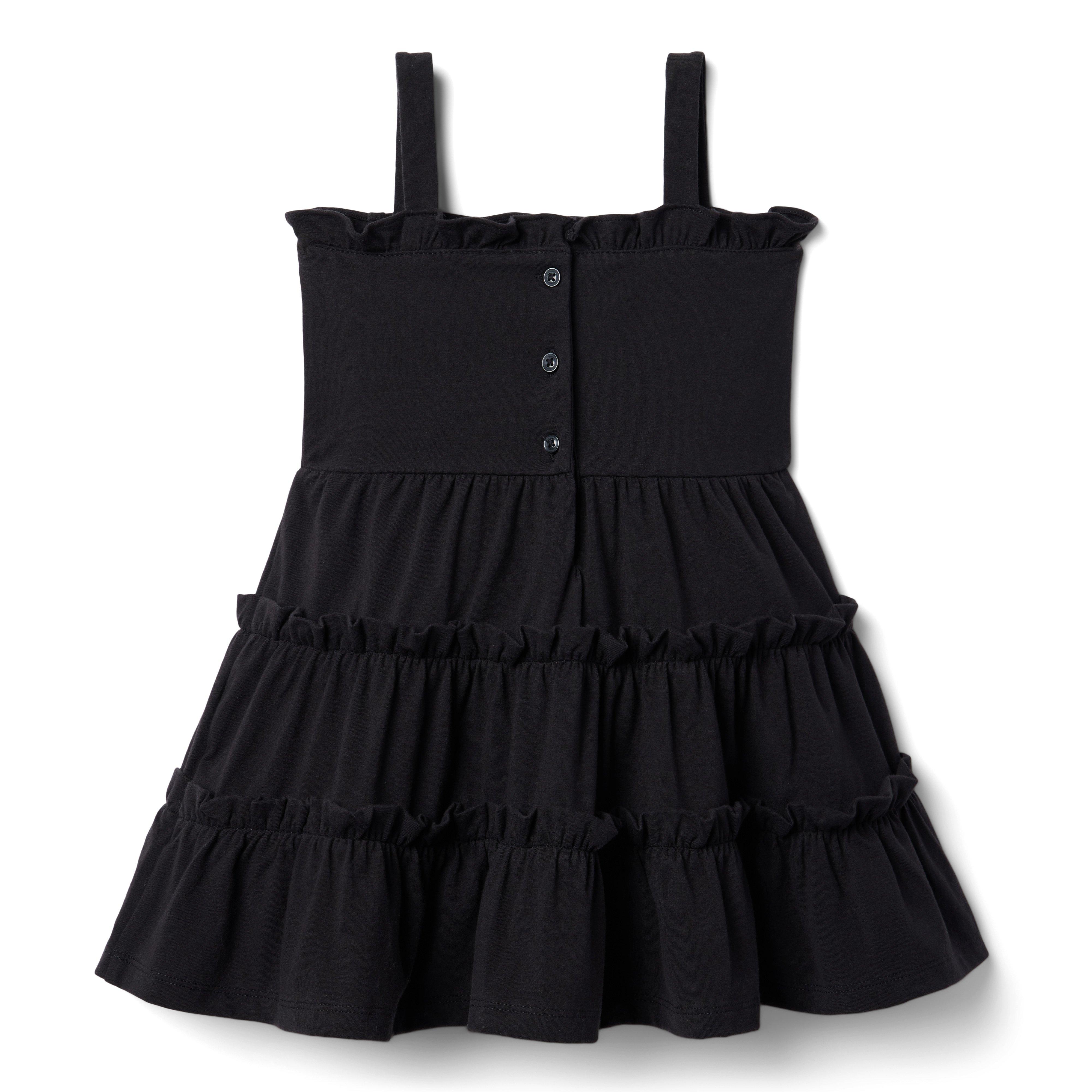Crochet Trim Tiered Jersey Sundress image number 1