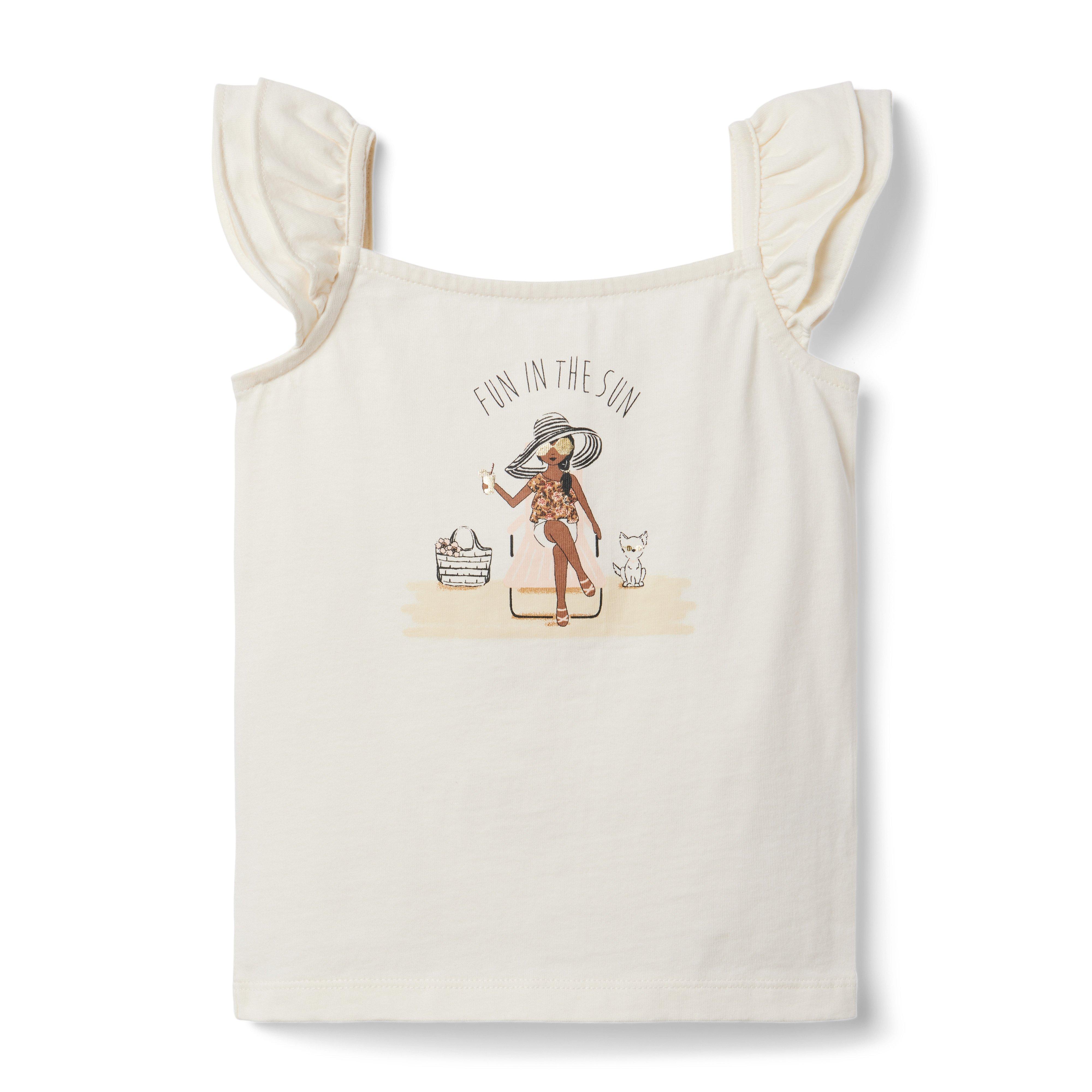 Fun In The Sun Ruffle Sleeve Top image number 0
