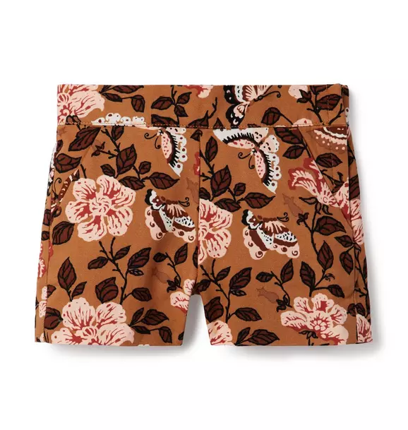 Butterfly Floral Canvas Short