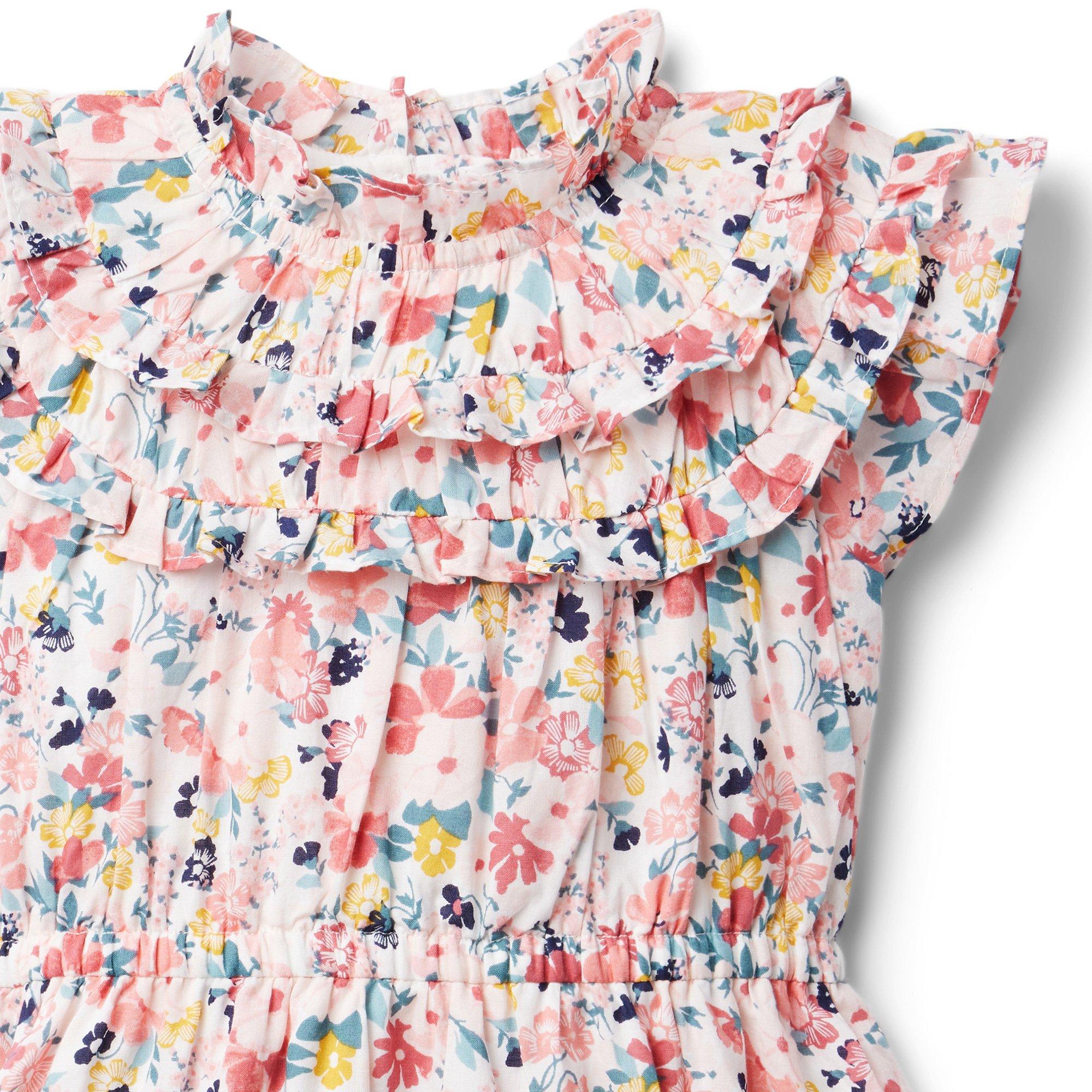 Floral Ruffle Trim Dress image number 5