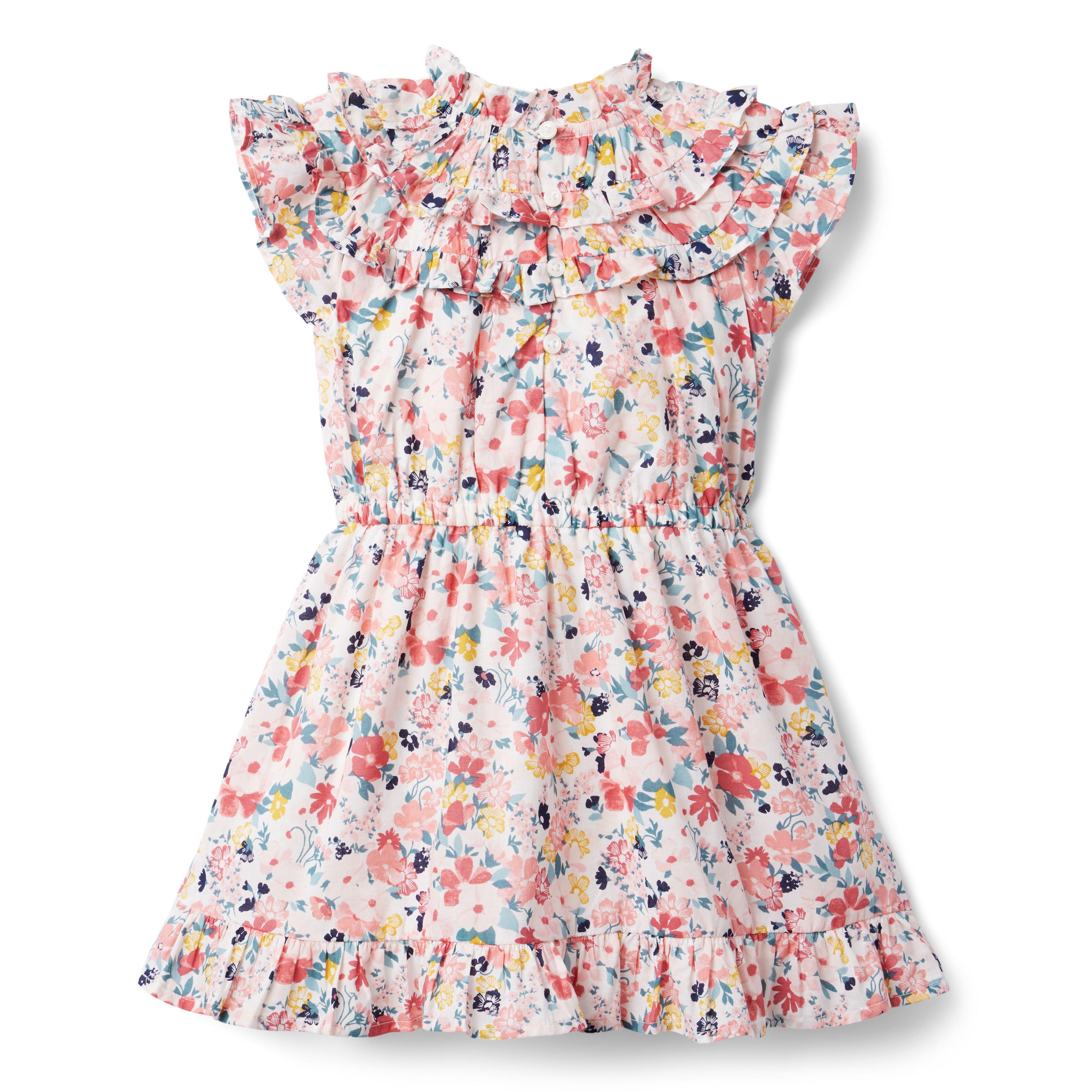 Floral Ruffle Trim Dress image number 3