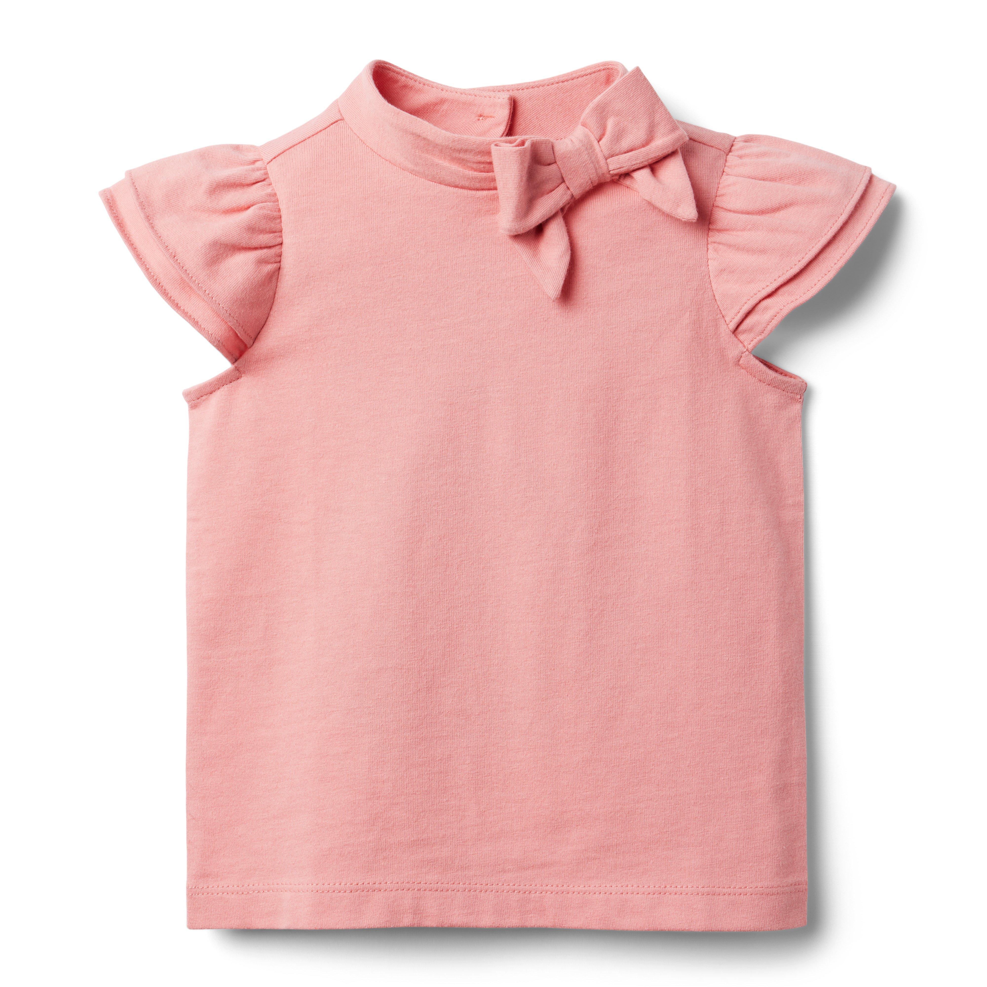 Ruffle Sleeve Bow Jersey Top image number 0
