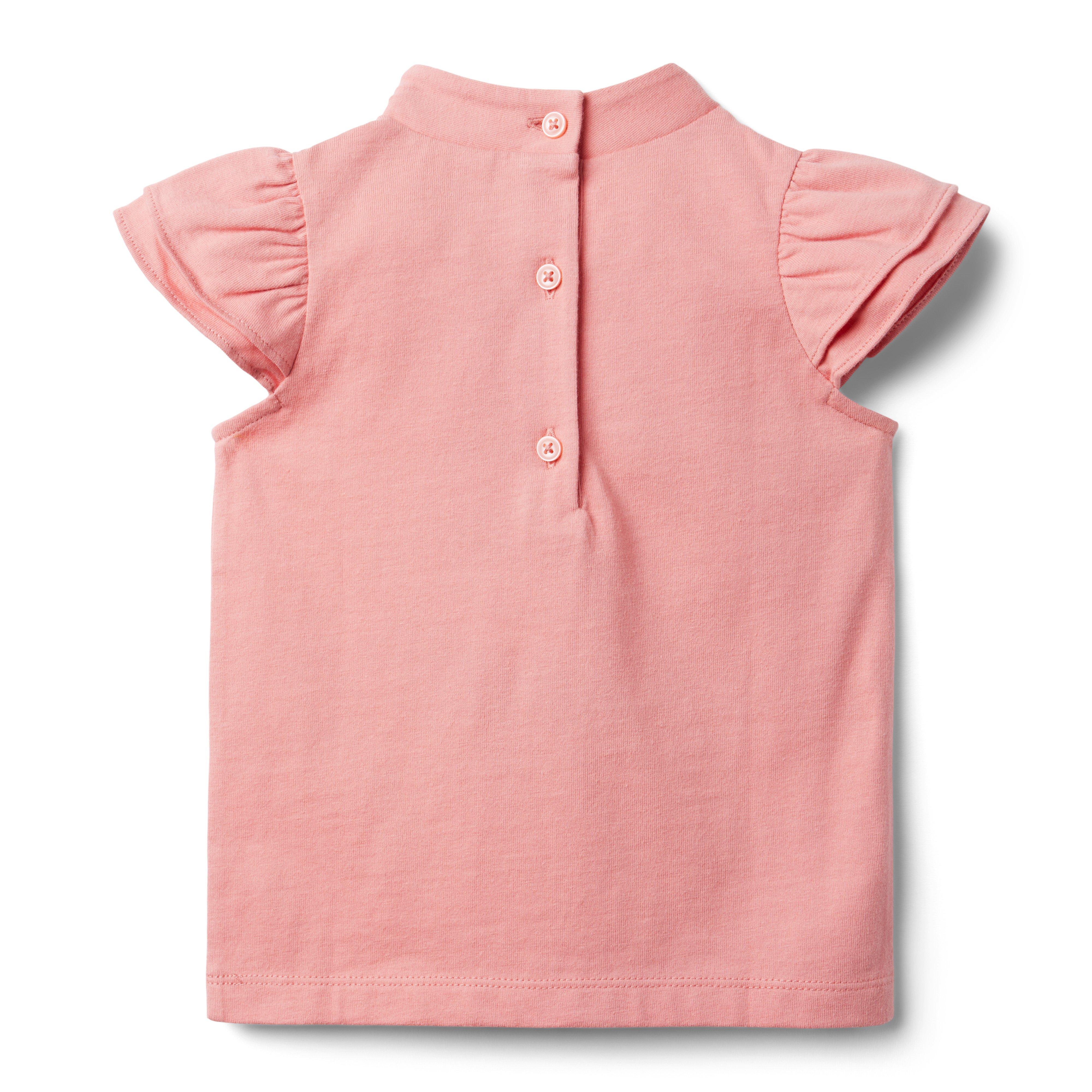 Ruffle Sleeve Bow Jersey Top image number 1