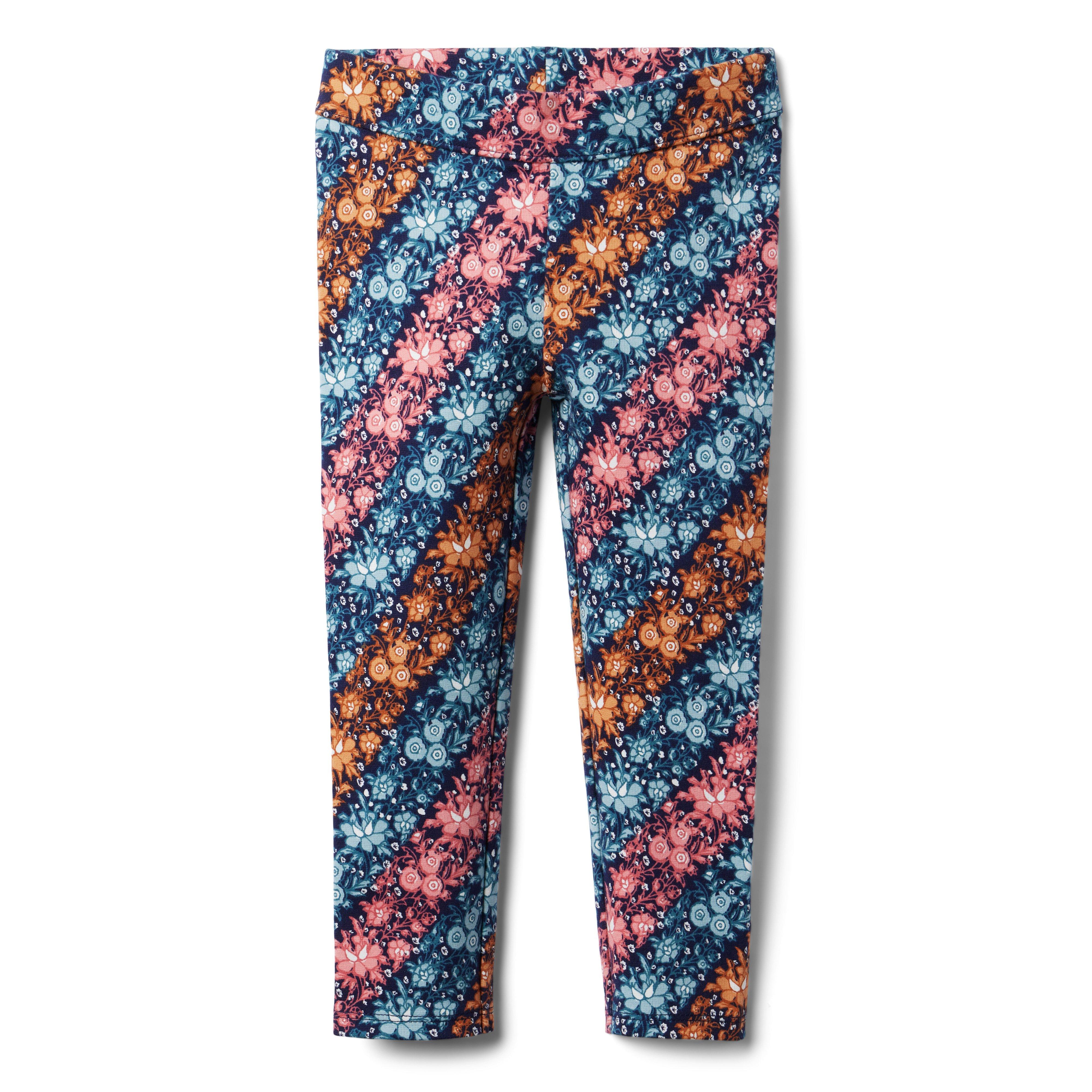 Diagonal Floral Stripe Ponte Pant image number 0