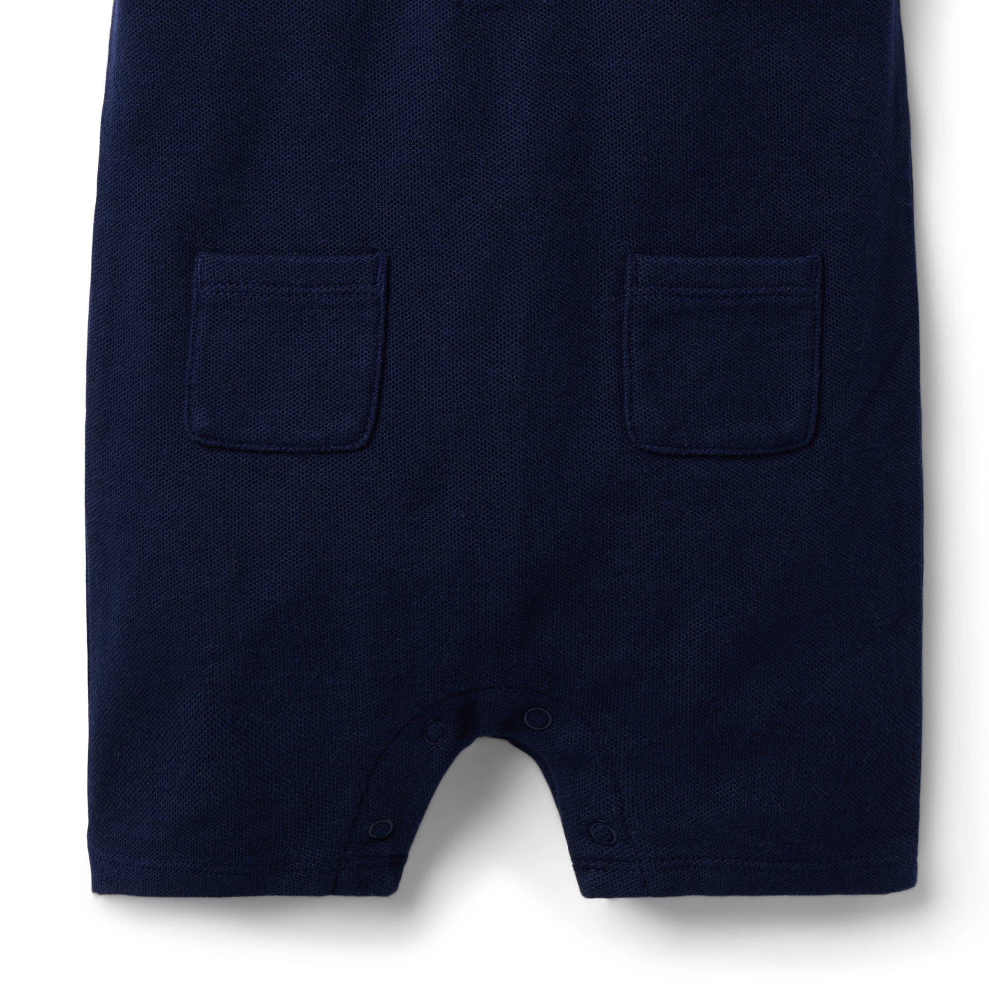 Baby Pique Polo Romper image number 3