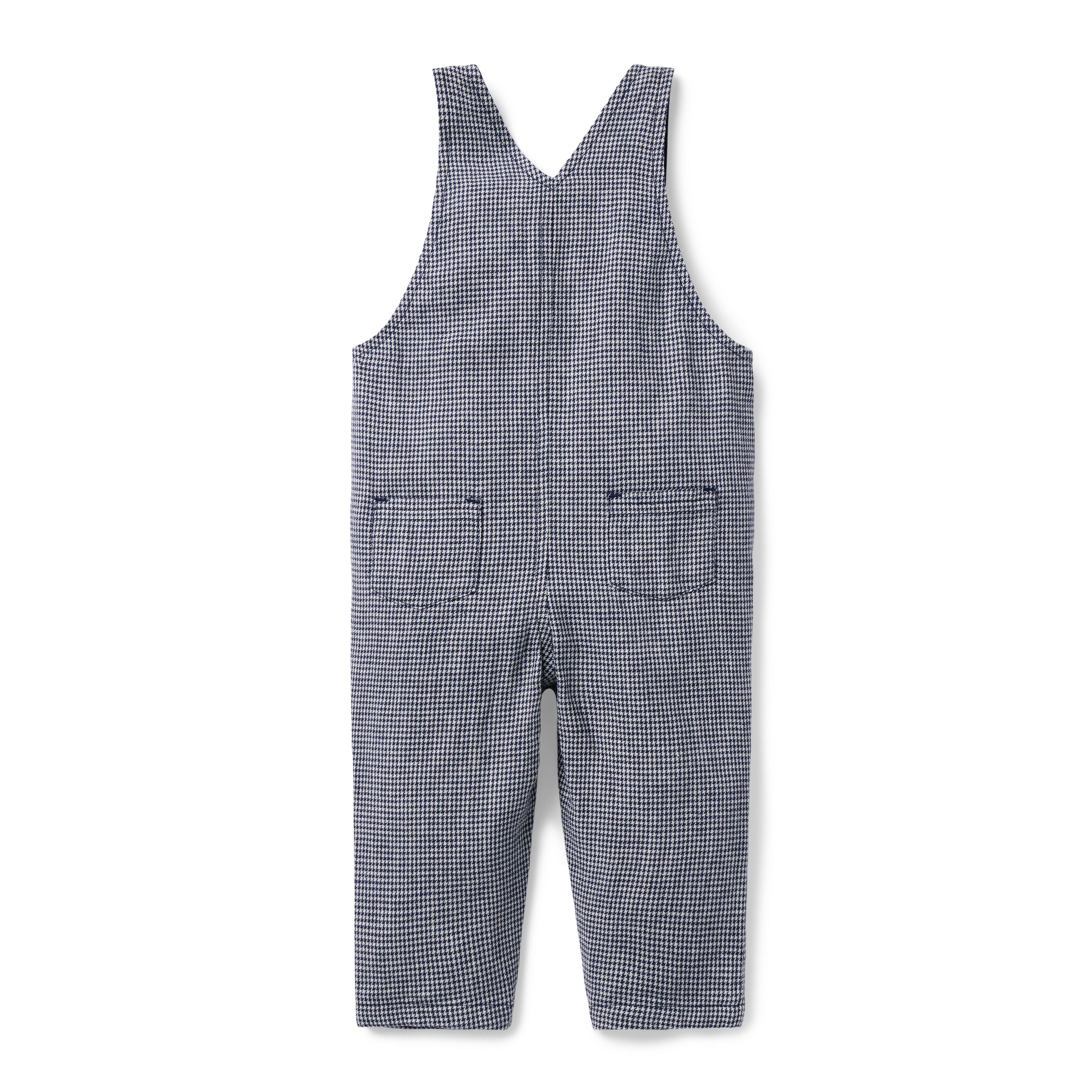 Baby Houndstooth Linen Overall image number 1