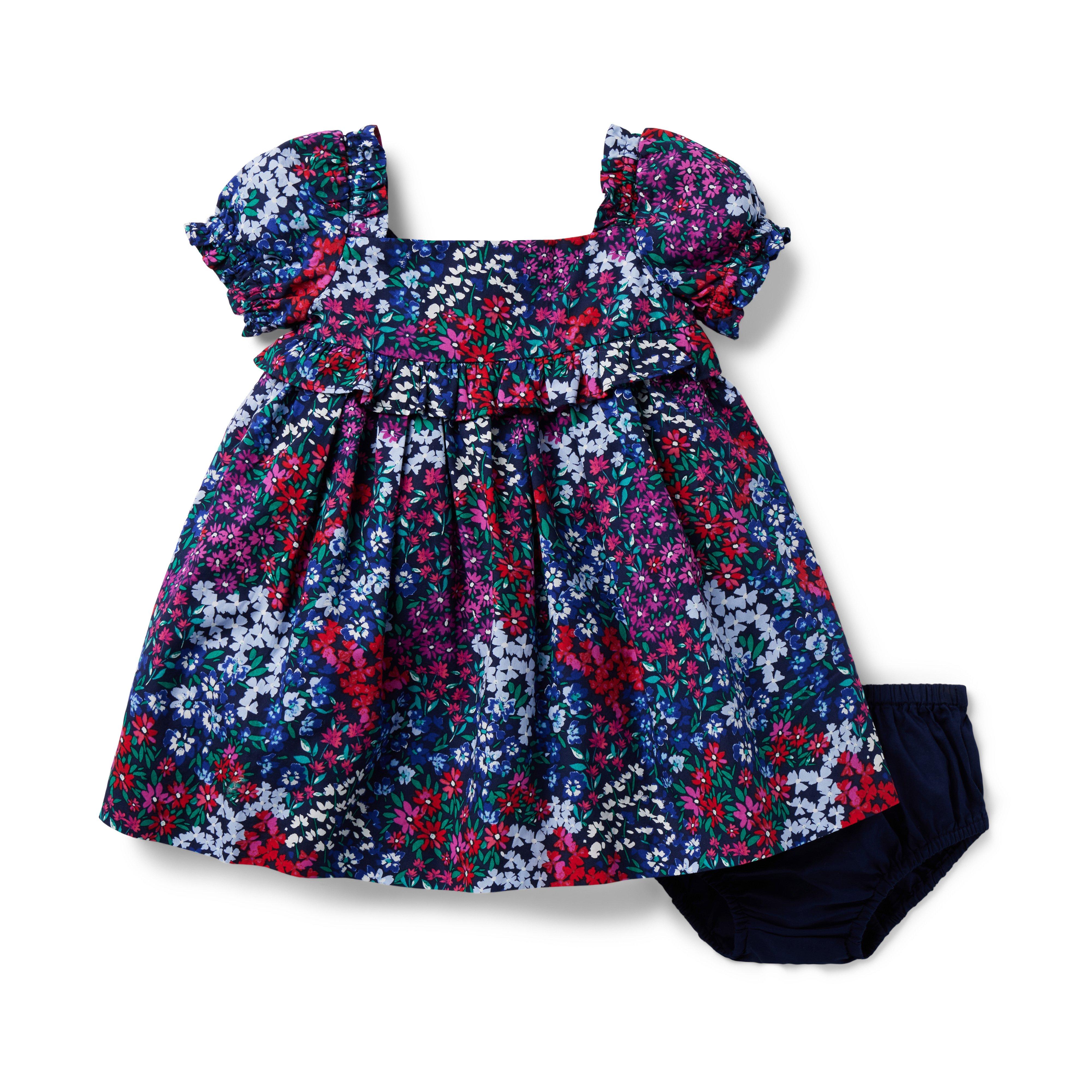 Baby Floral Puff Sleeve Dress image number 2