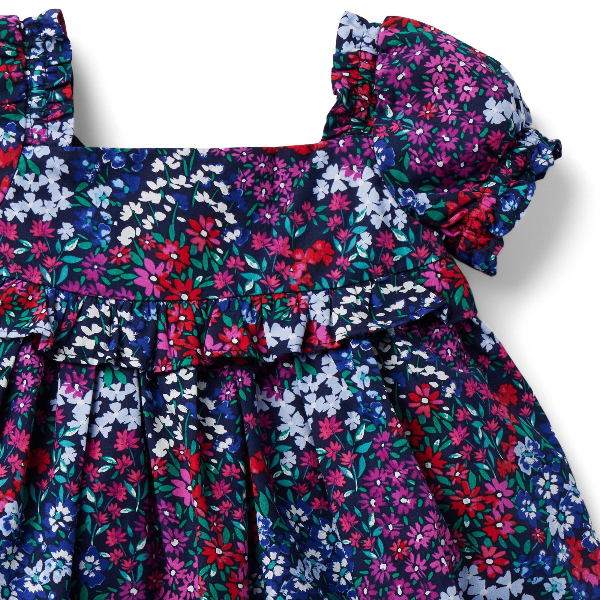 Baby Floral Puff Sleeve Dress image number 3