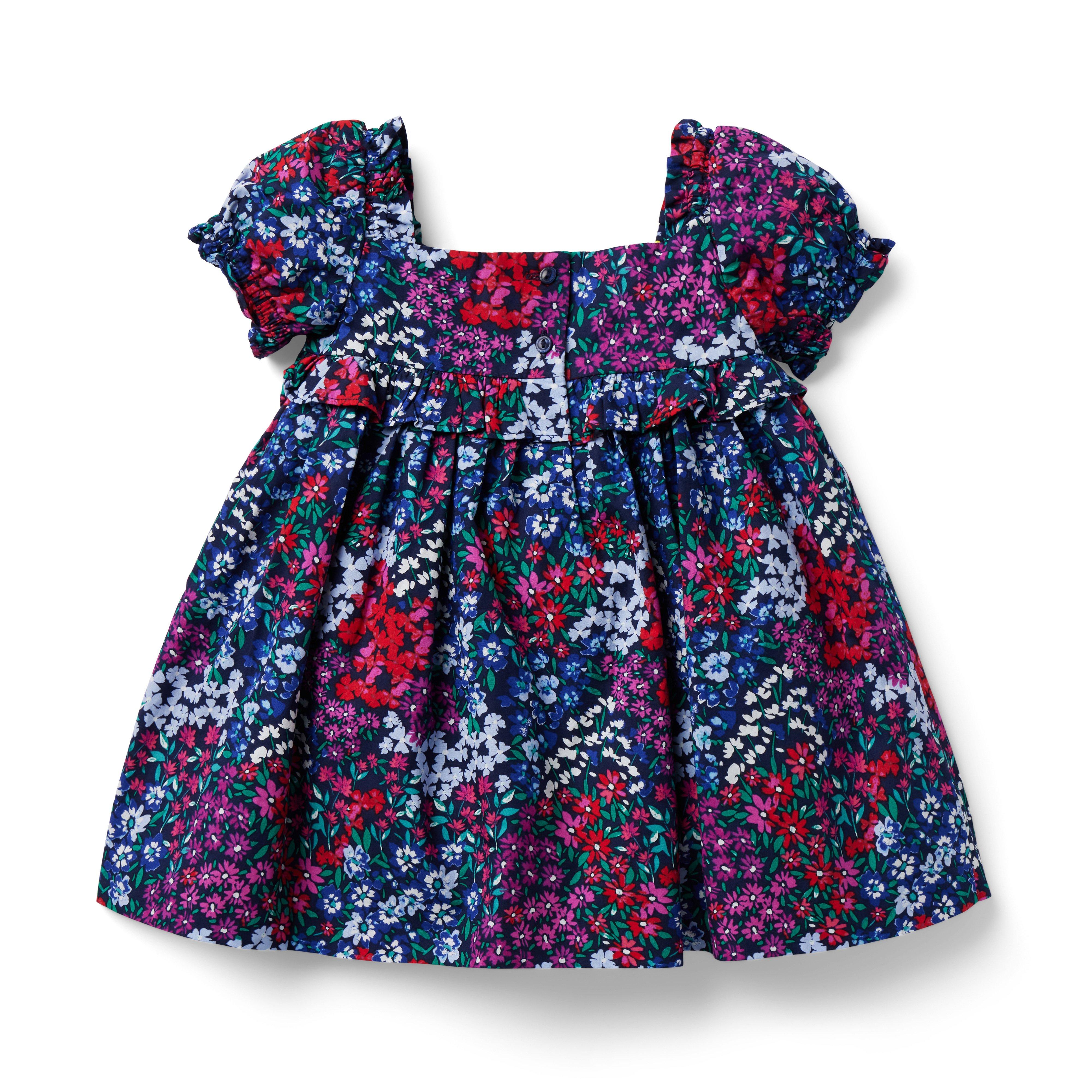 Baby Floral Puff Sleeve Dress image number 1