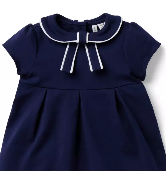 Baby Bow Collar Ponte Dress image number 4