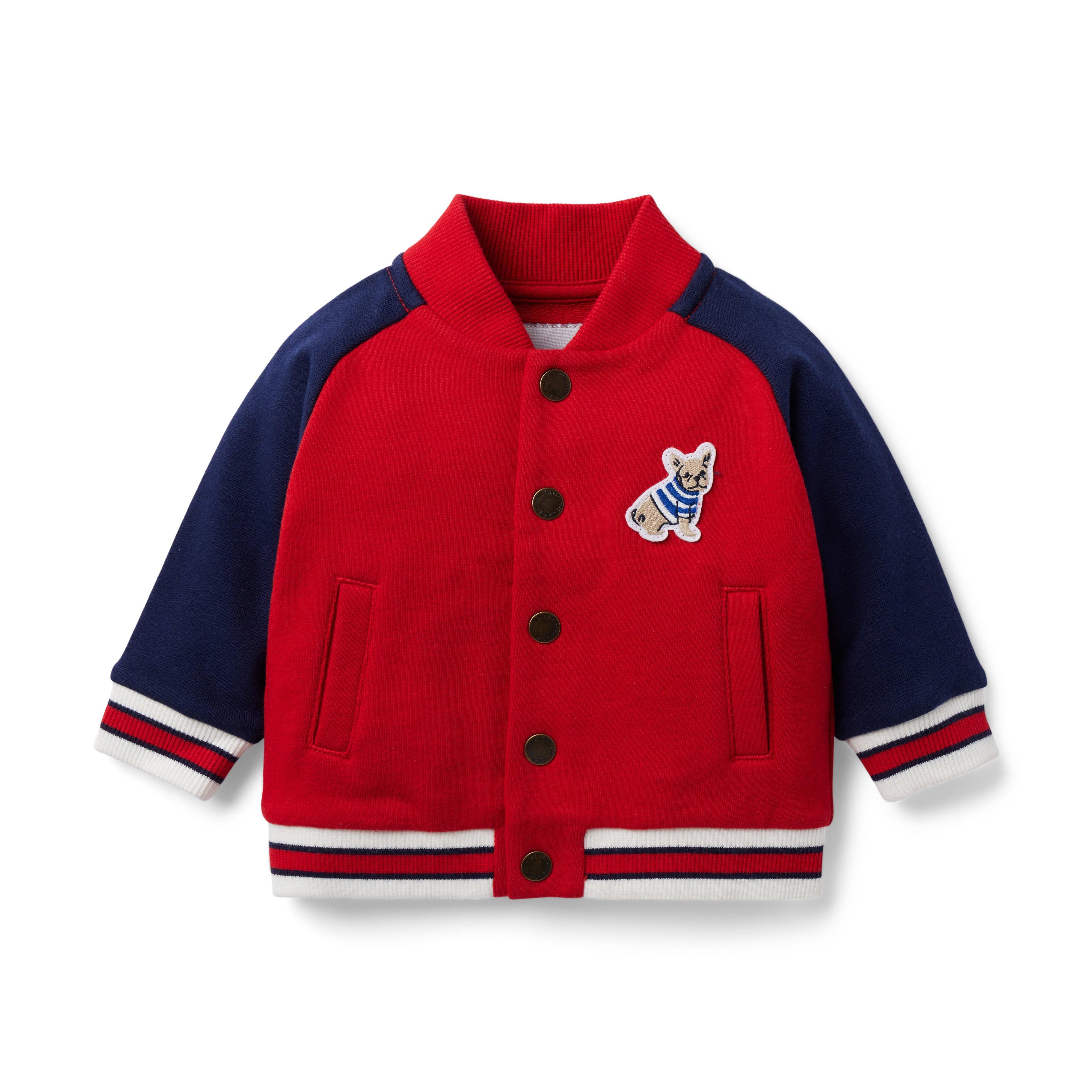 Baby French Terry Varsity Jacket image number 0