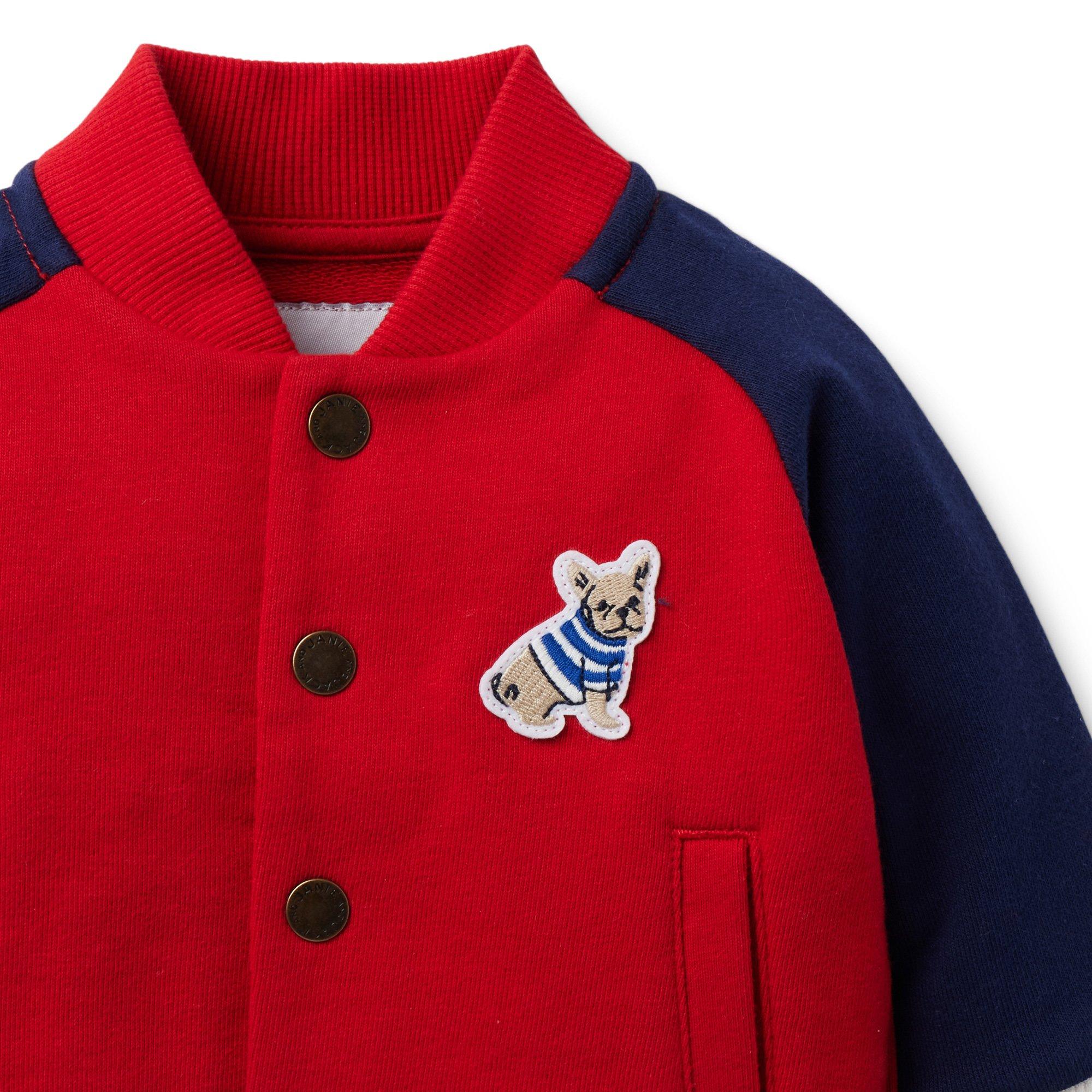 Baby French Terry Varsity Jacket image number 2