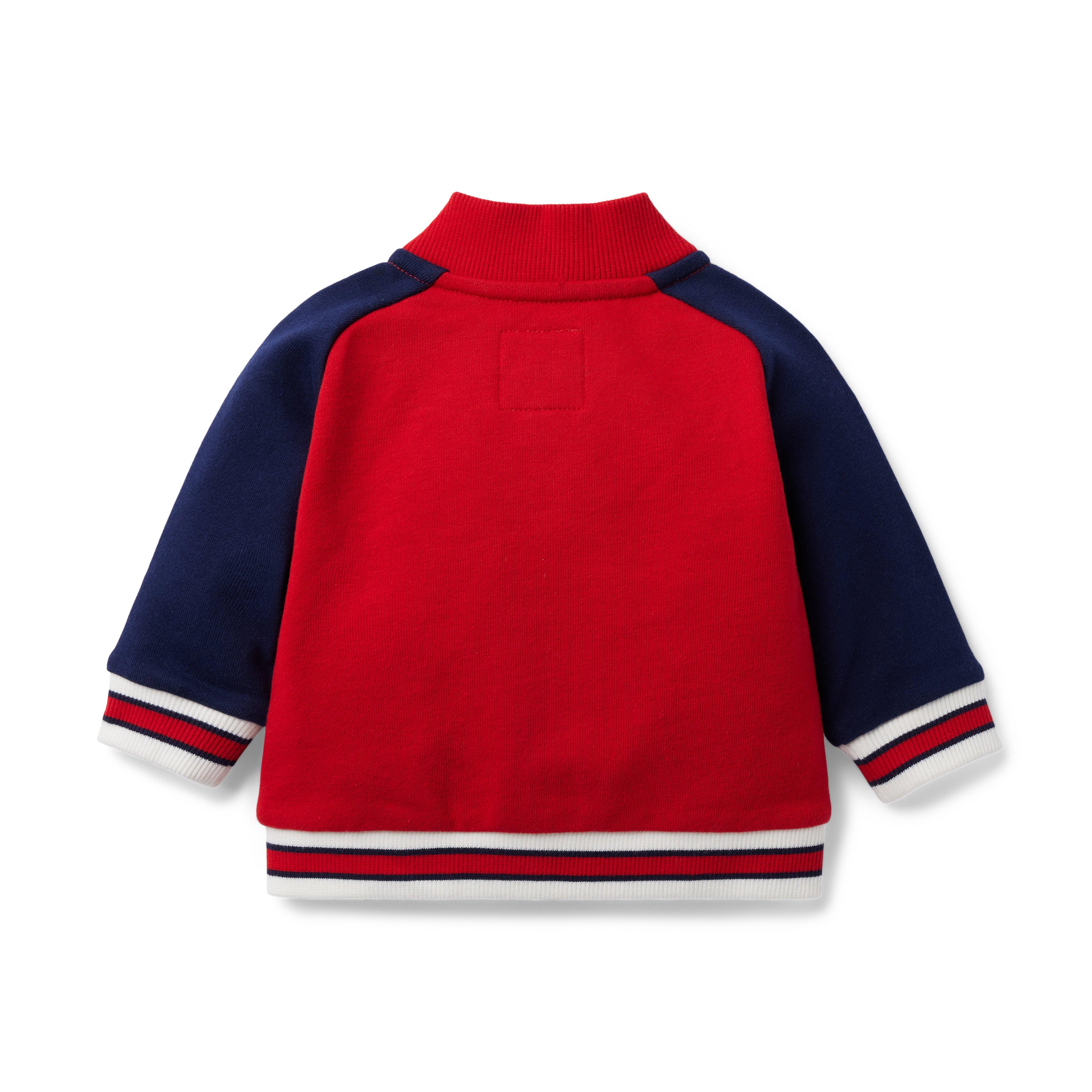 Baby French Terry Varsity Jacket image number 1