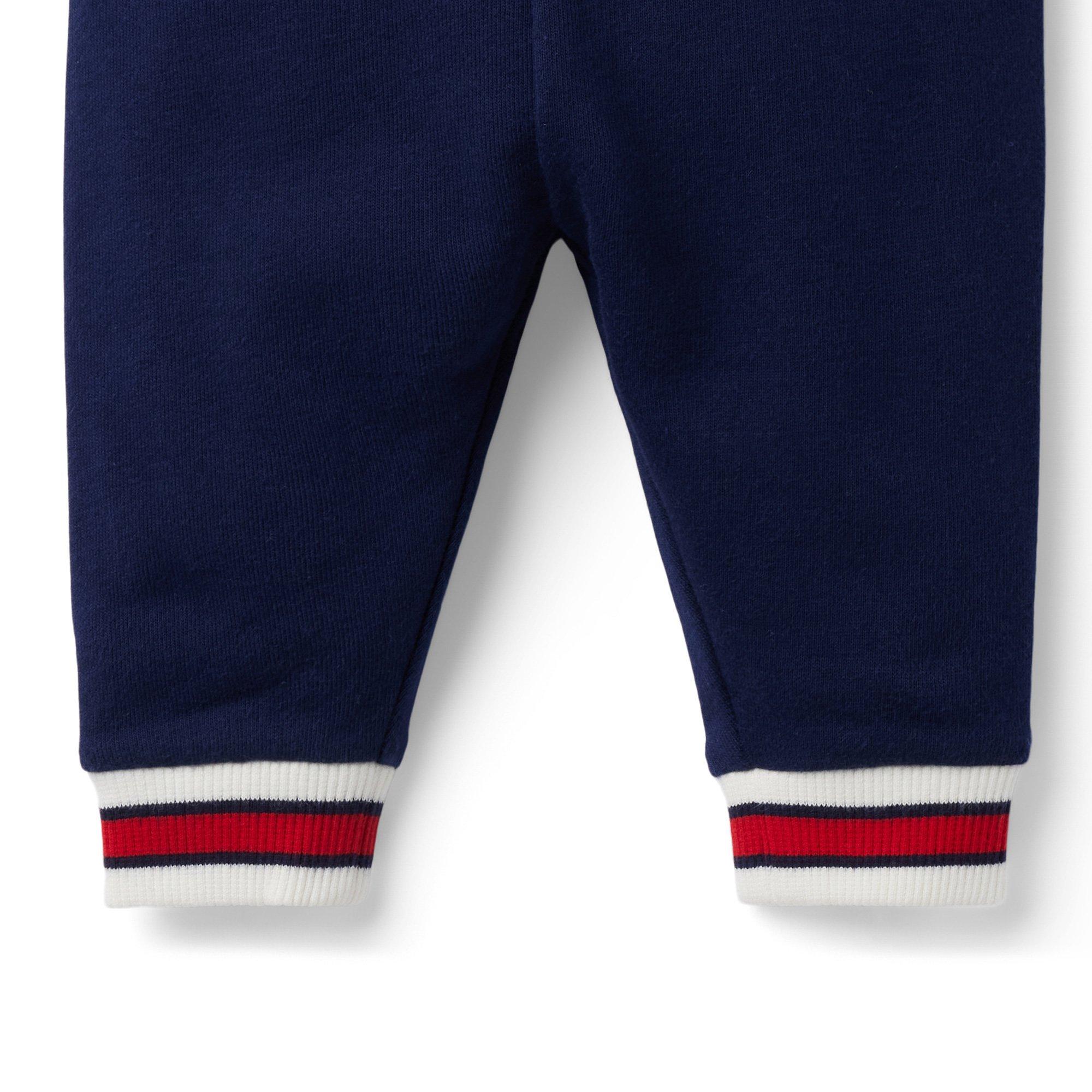 Baby Striped Trim French Terry Jogger image number 2