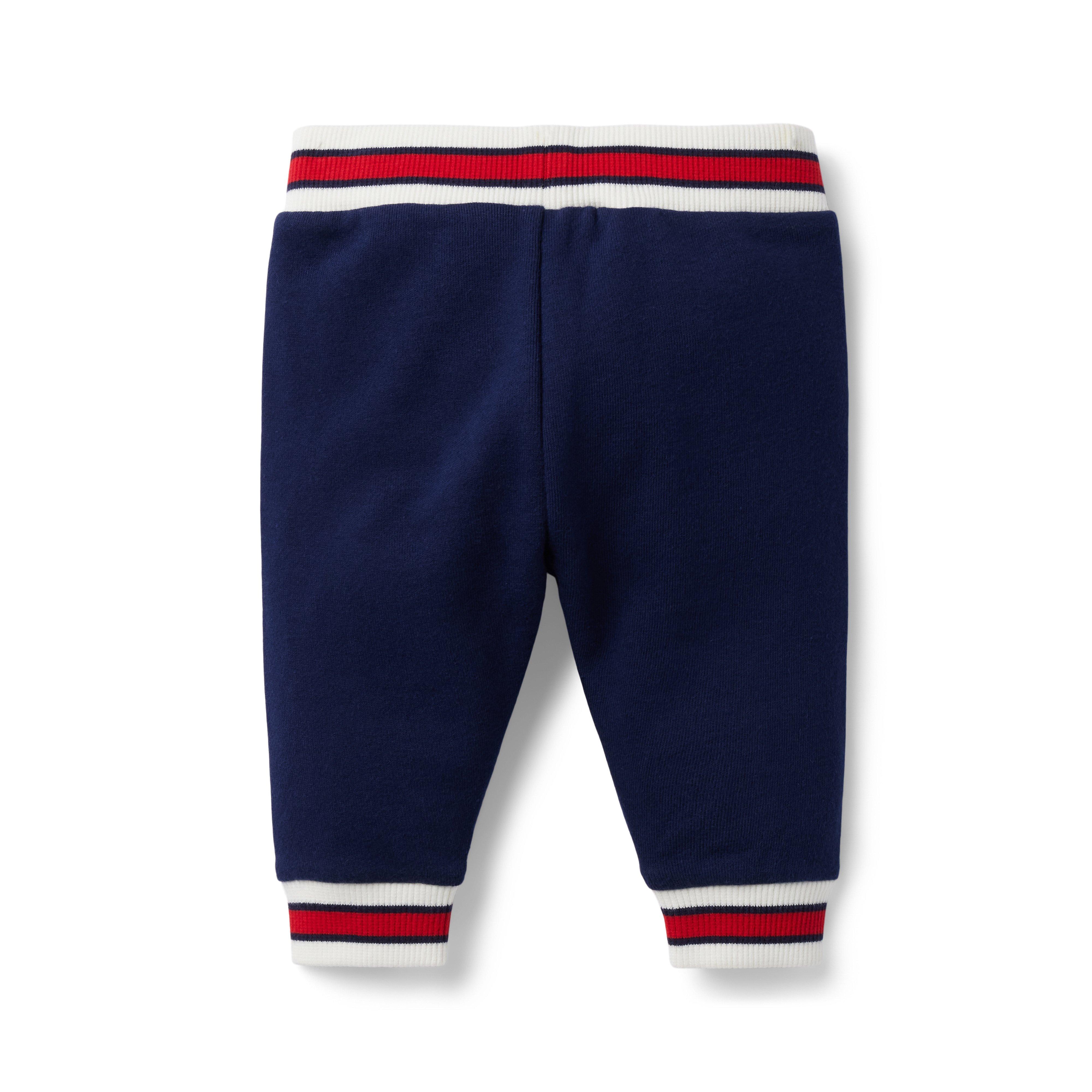 Baby Striped Trim French Terry Jogger image number 1