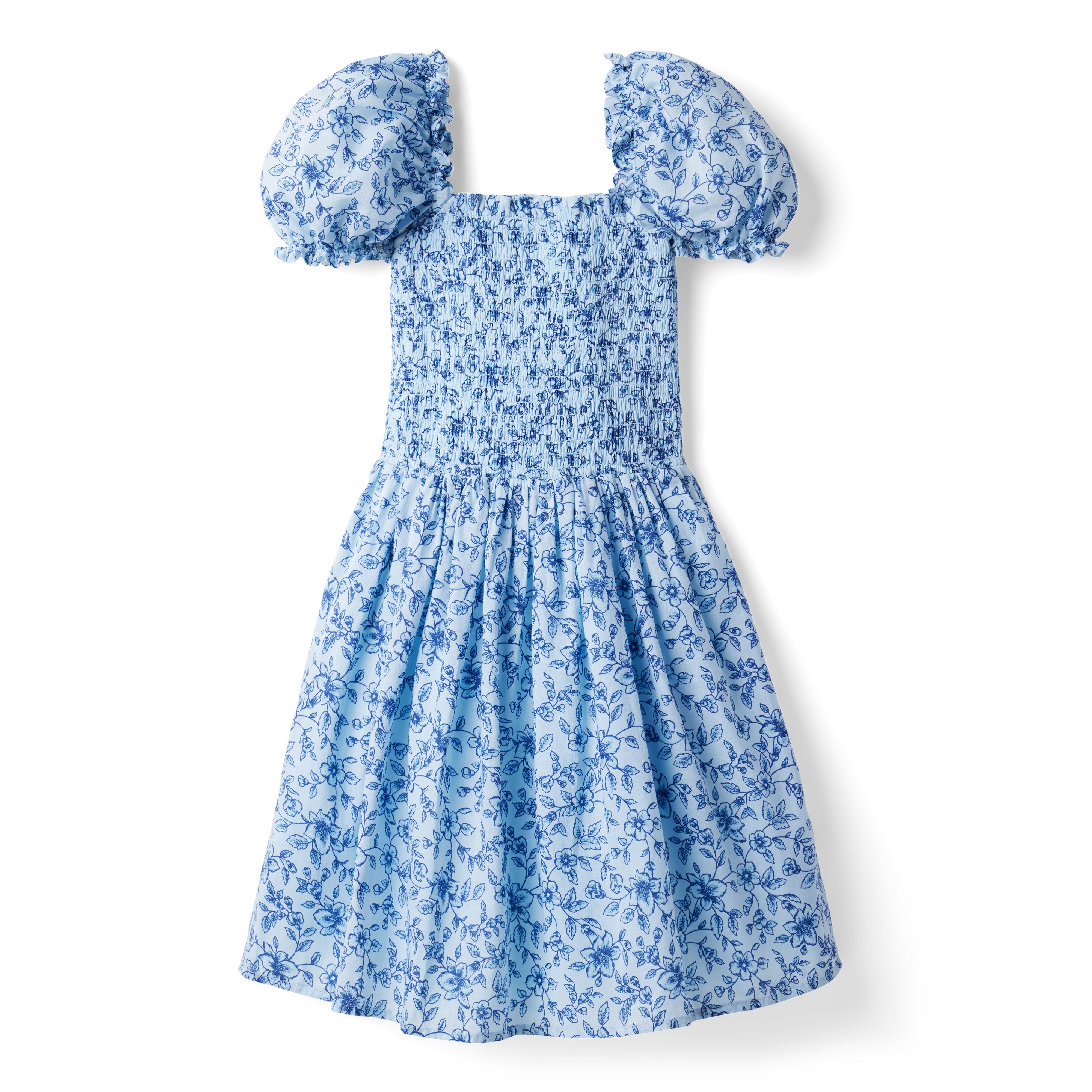 The Grace Floral Smocked Puff Sleeve Dress image number 1
