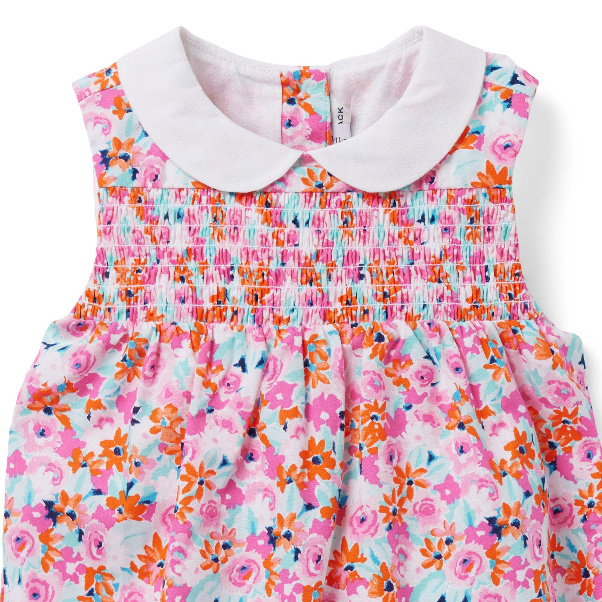 Baby Ditsy Floral Smocked Romper image number 2