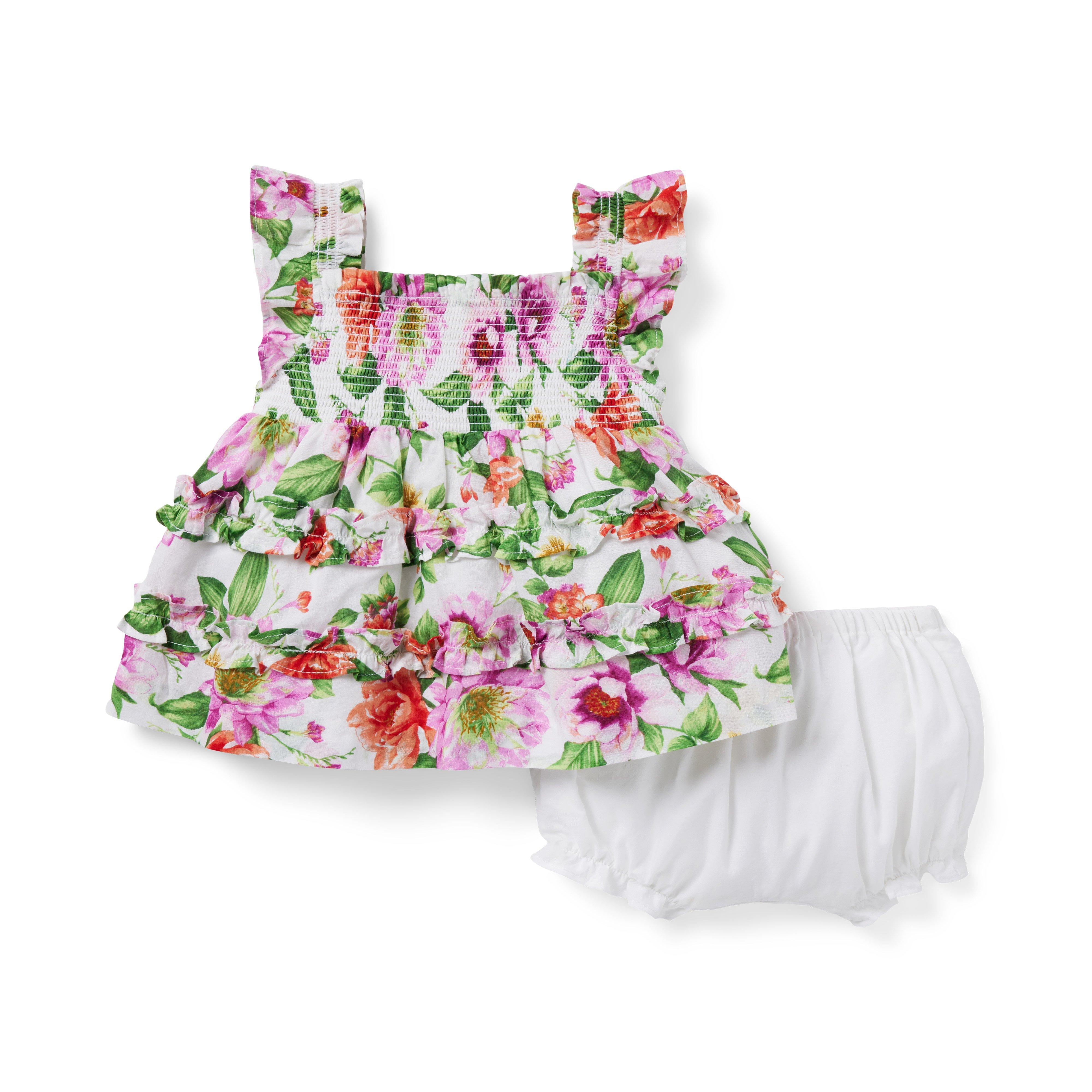 Baby Dahlia Smocked Matching Set image number 0