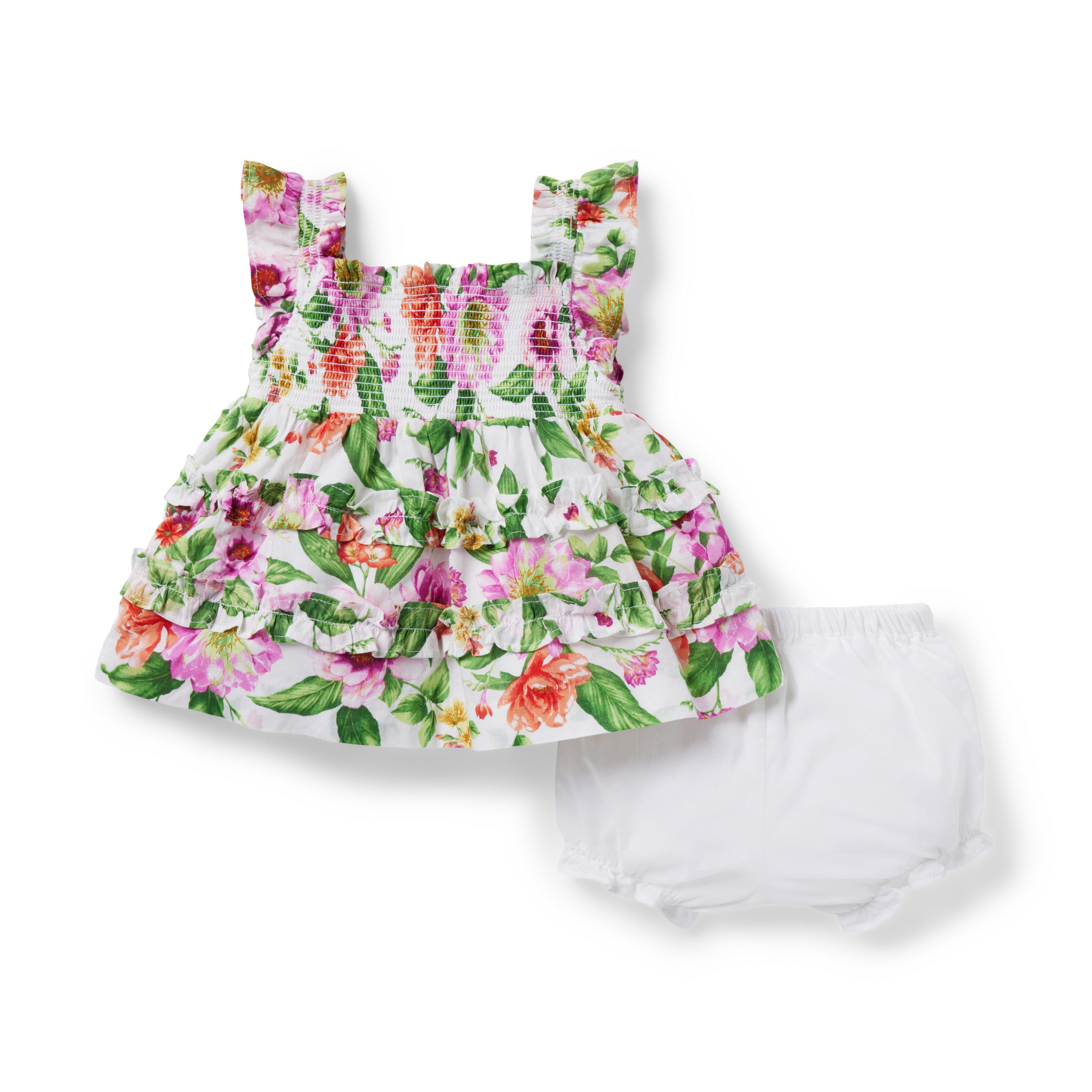 Baby Dahlia Smocked Matching Set image number 1