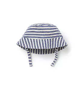 Janie and Jack Baby Striped Terry Bucket Hat