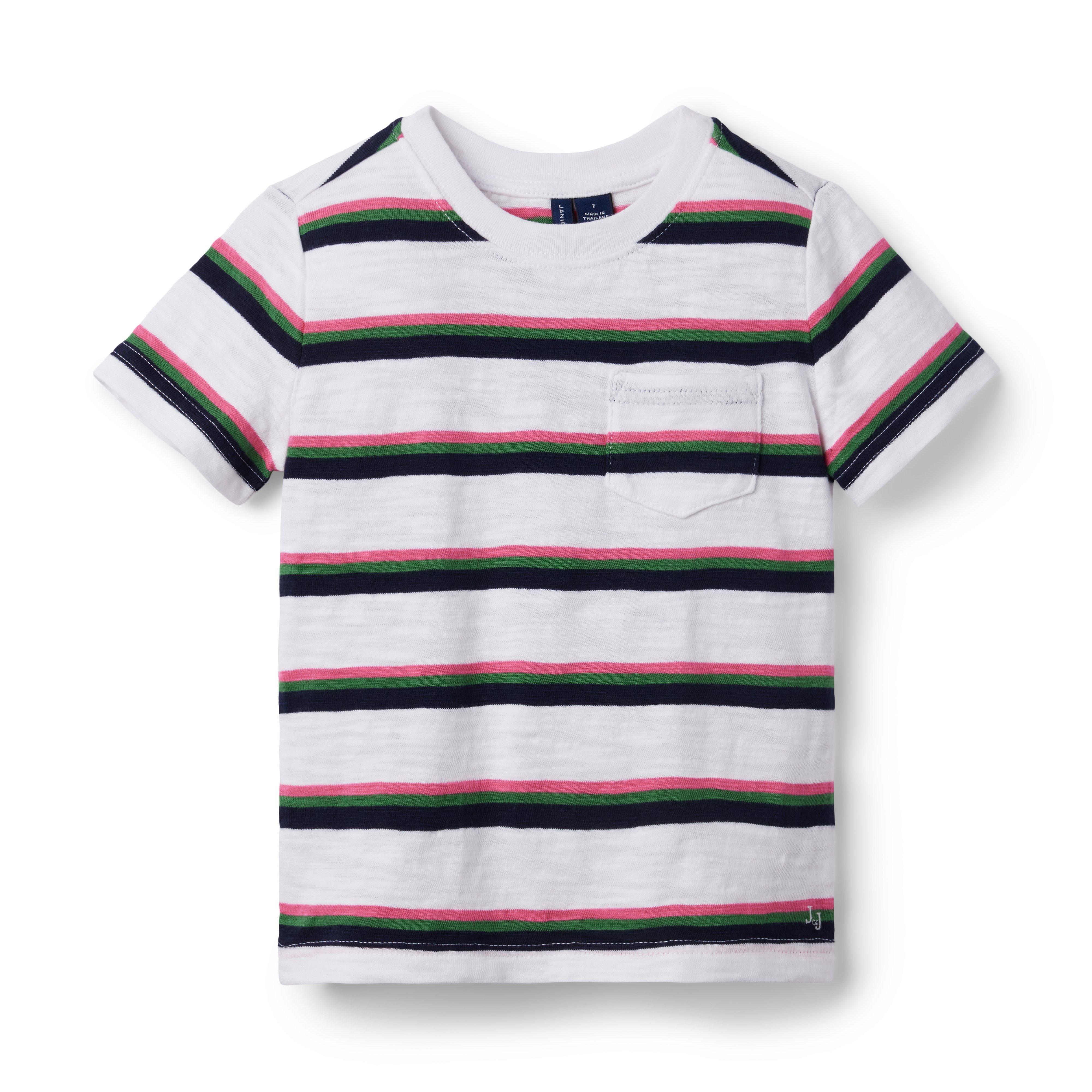 Striped Slub Pocket Tee