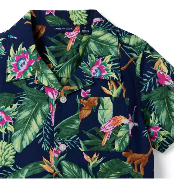 Tropical Jungle Cabana Shirt  image number 2