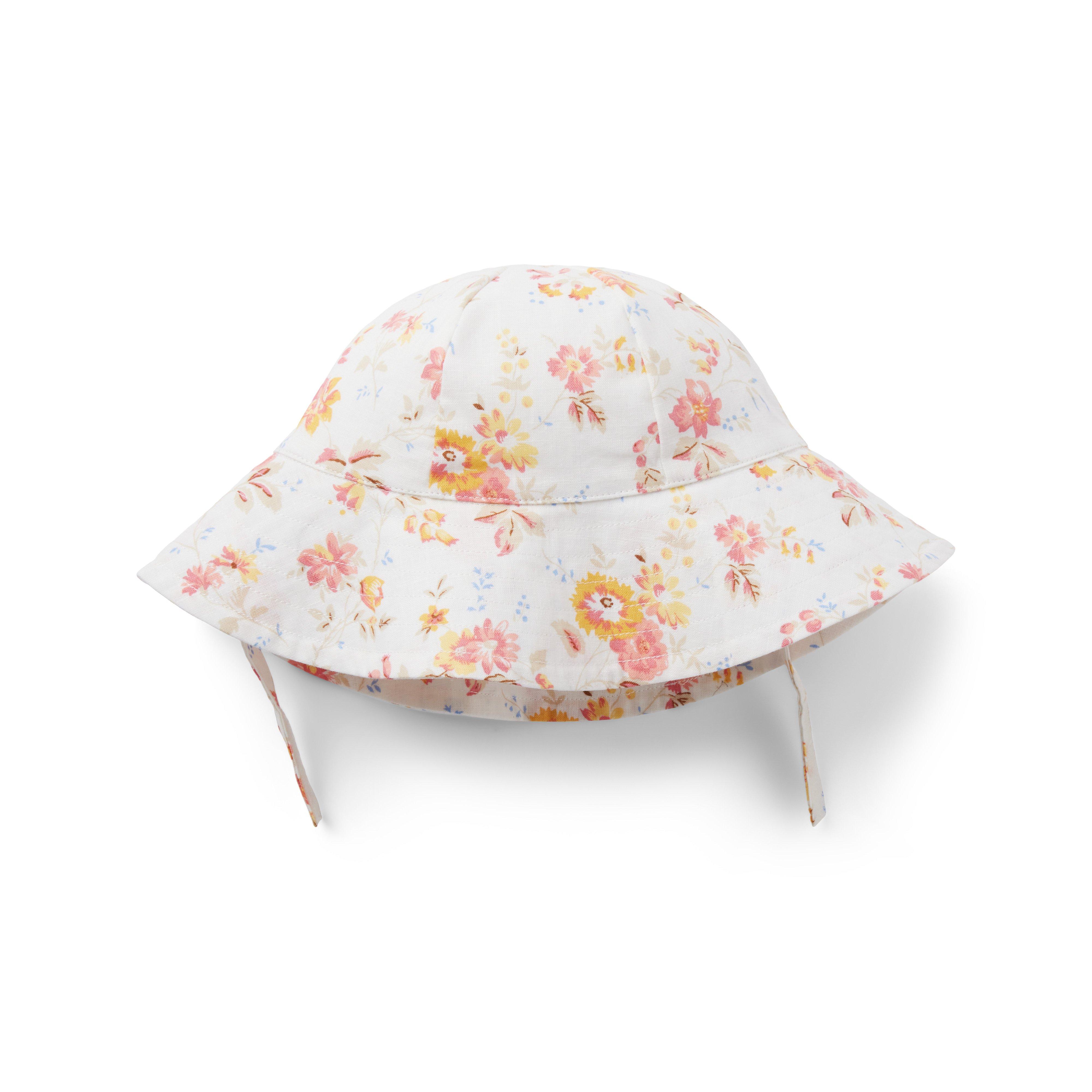 Baby Floral Linen-Cotton Sun Hat image number 0