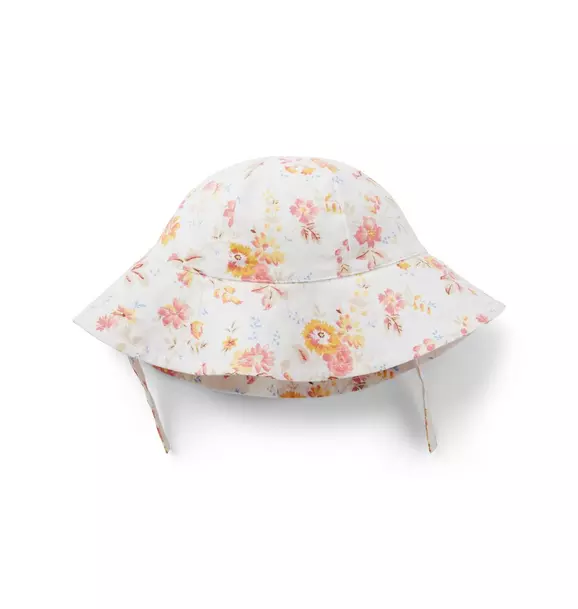 Baby Floral Linen-Cotton Sun Hat