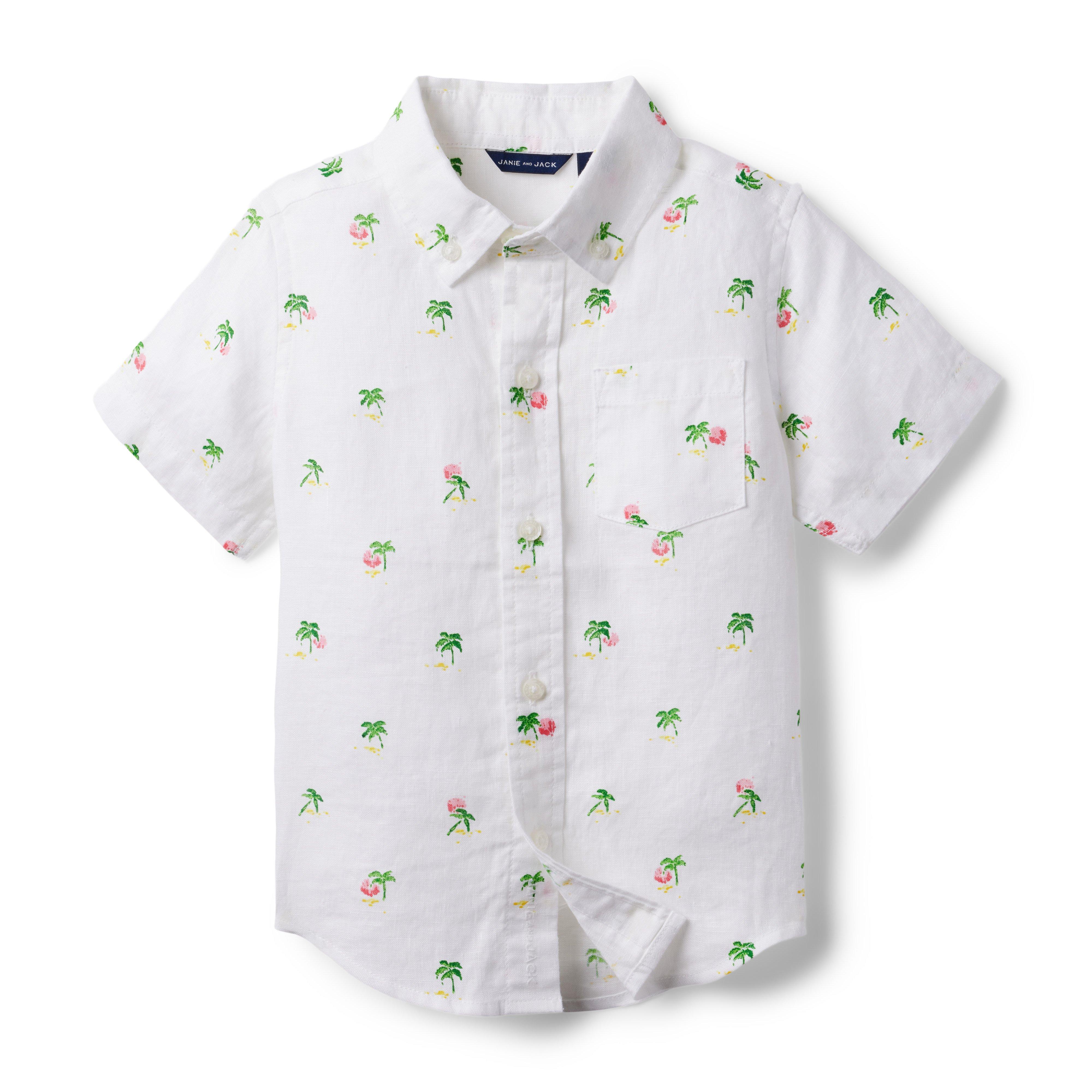 Palm Tree Linen Shirt image number 0
