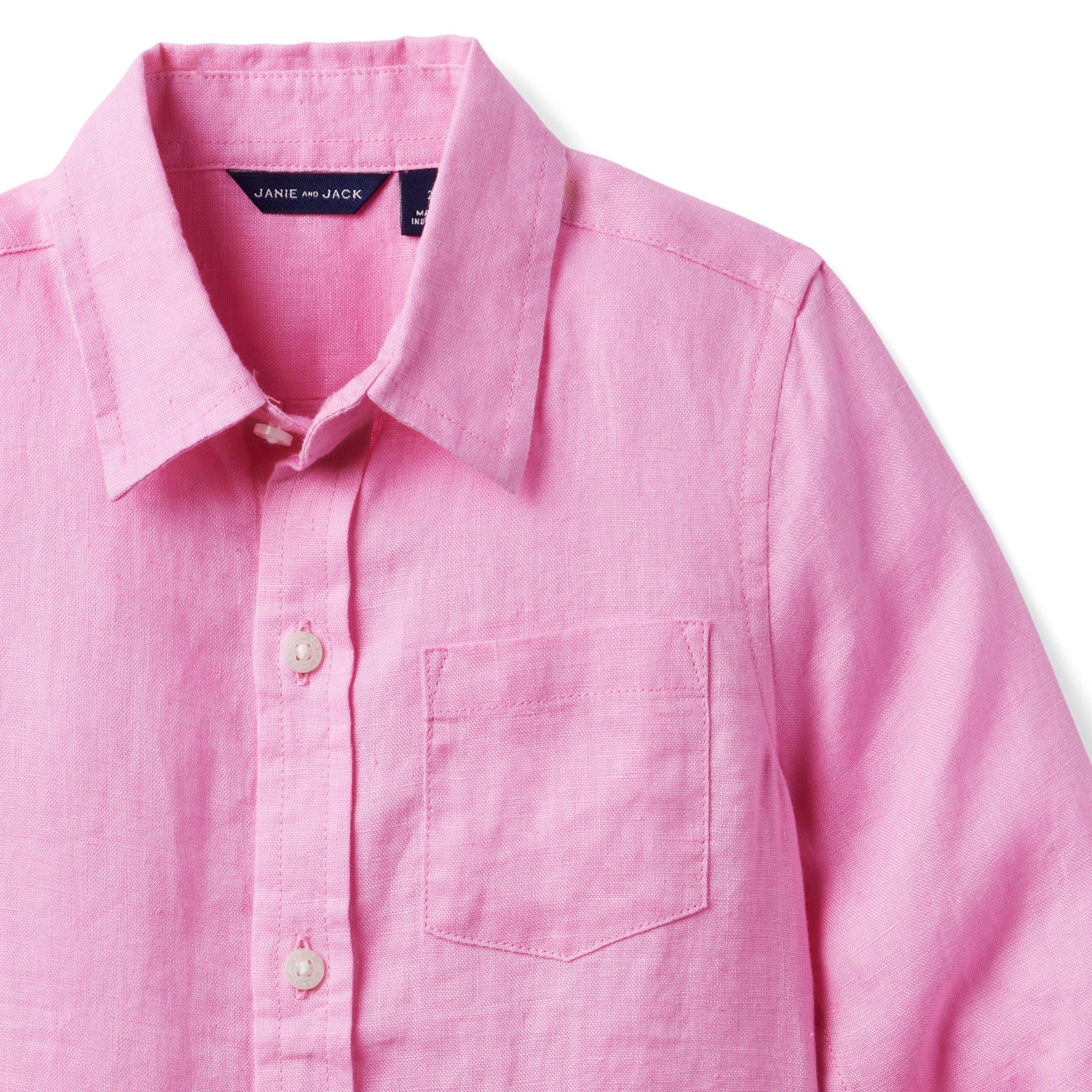 Linen Roll-Cuff Shirt image number 3