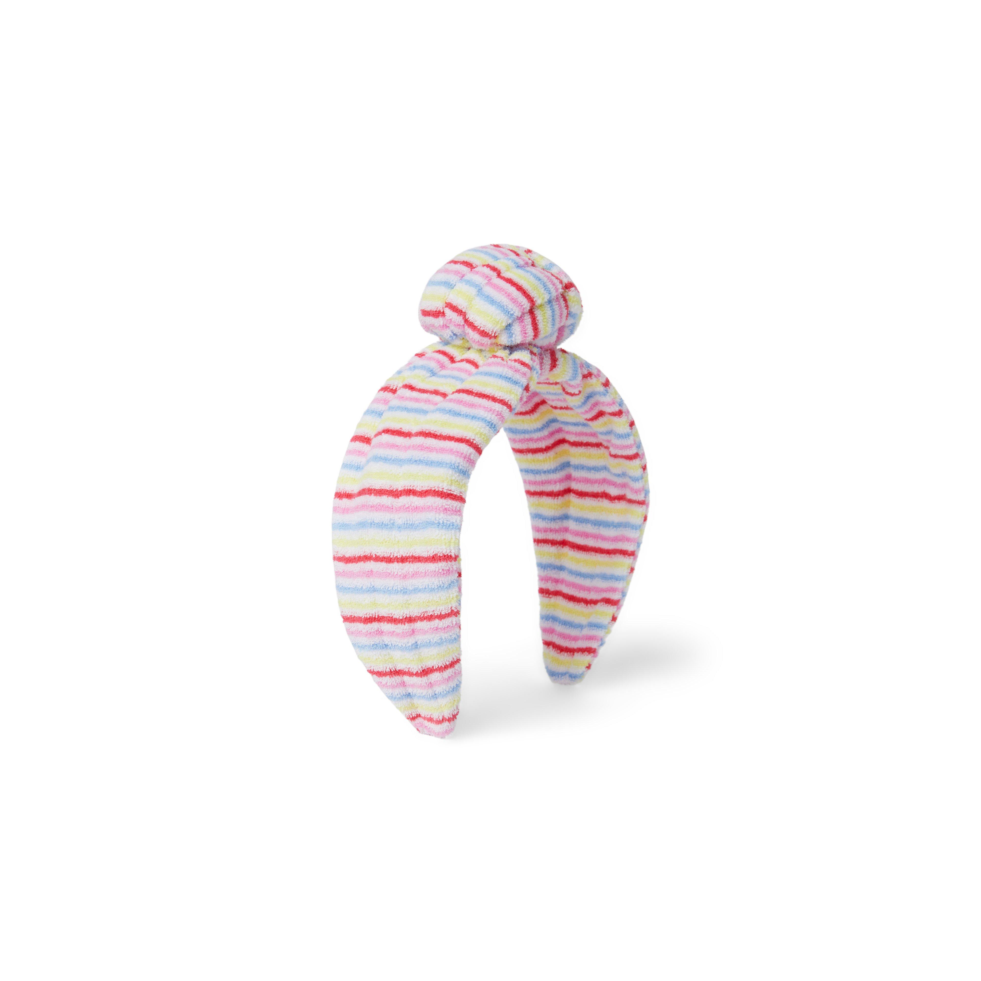 Striped Terry Knot Headband image number 0