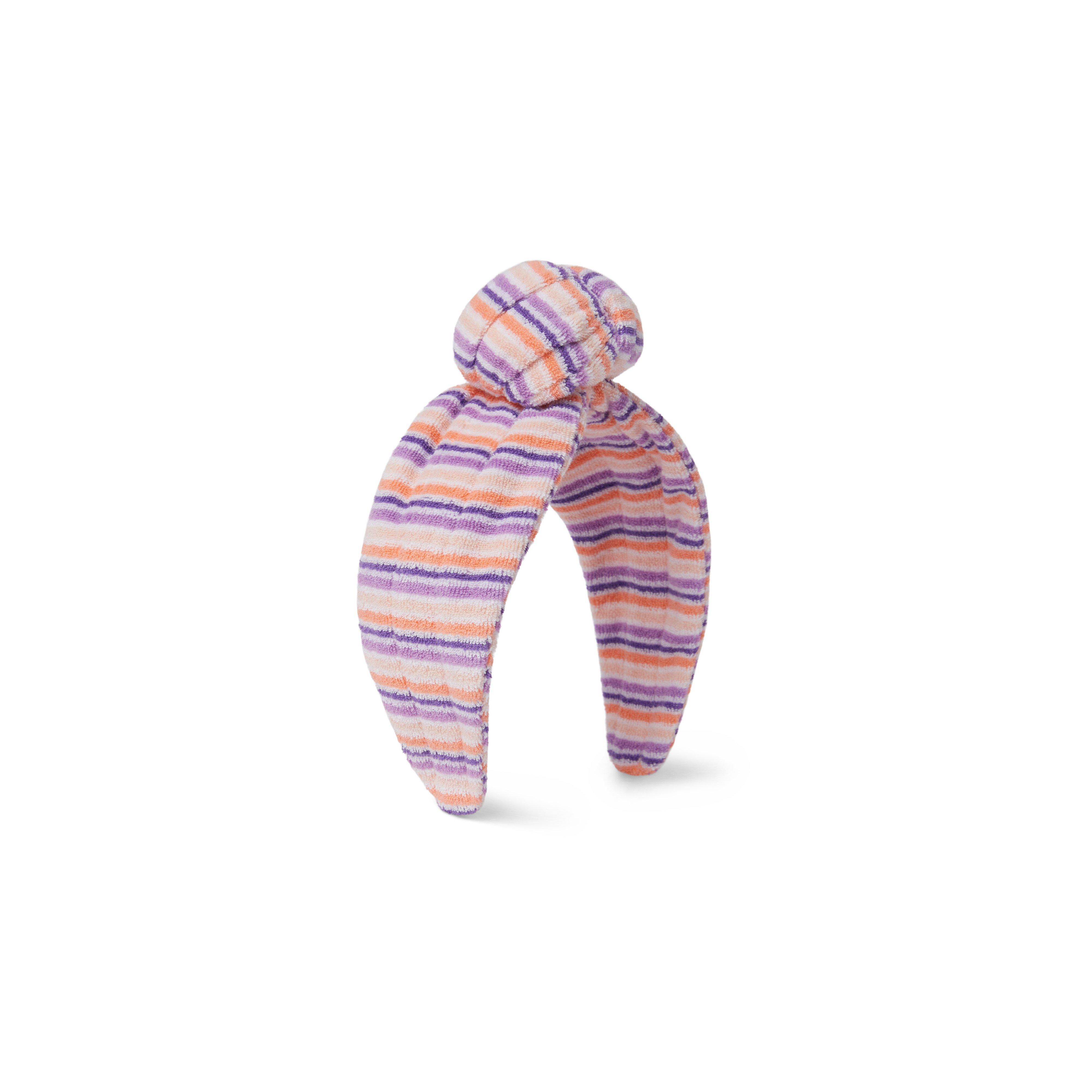 Striped Terry Knot Headband image number 0