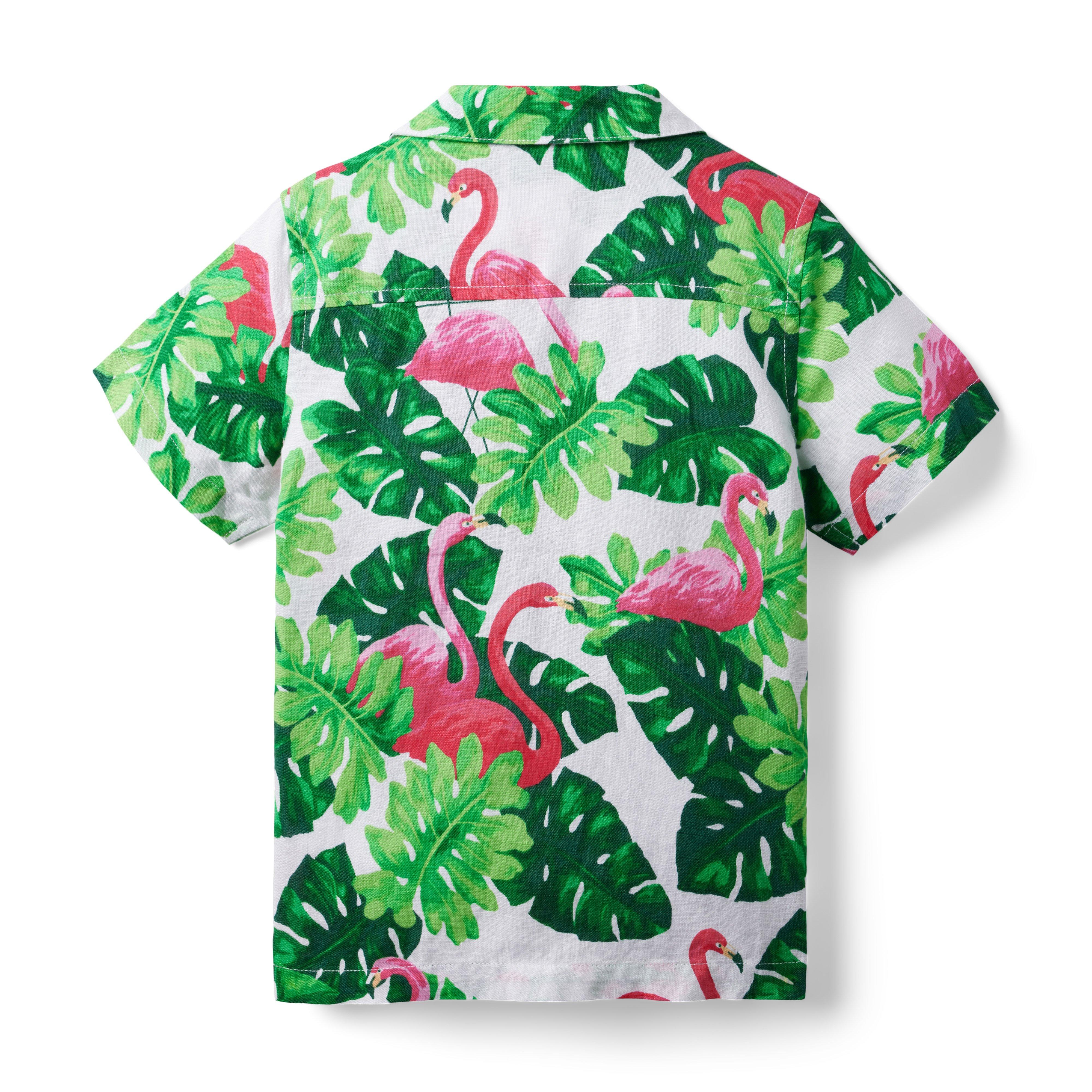 Tropical Flamingo Cabana Shirt image number 1
