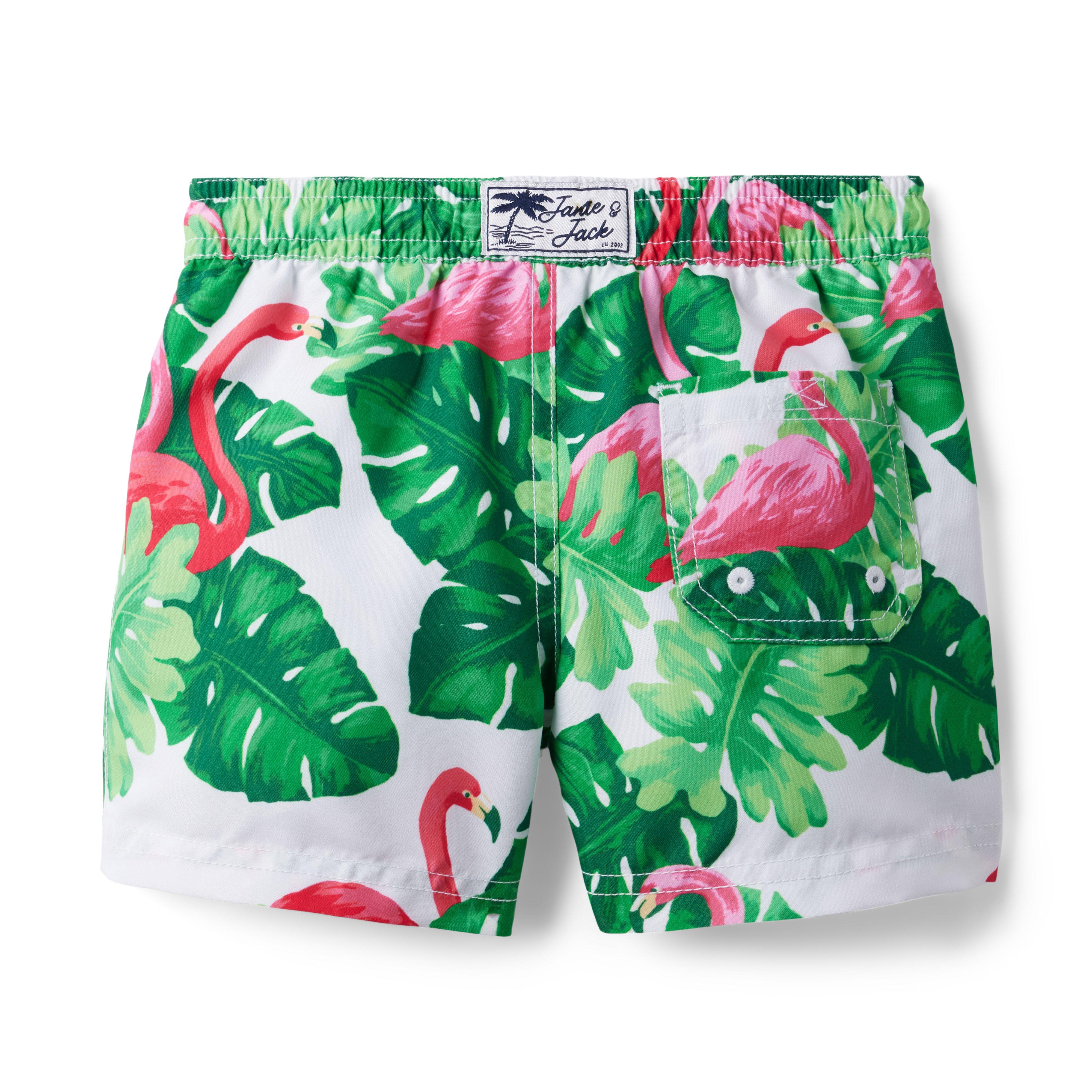 Tropical Flamingo Swim Trunk image number 1