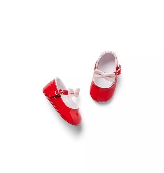 Baby Patent Bow Flat