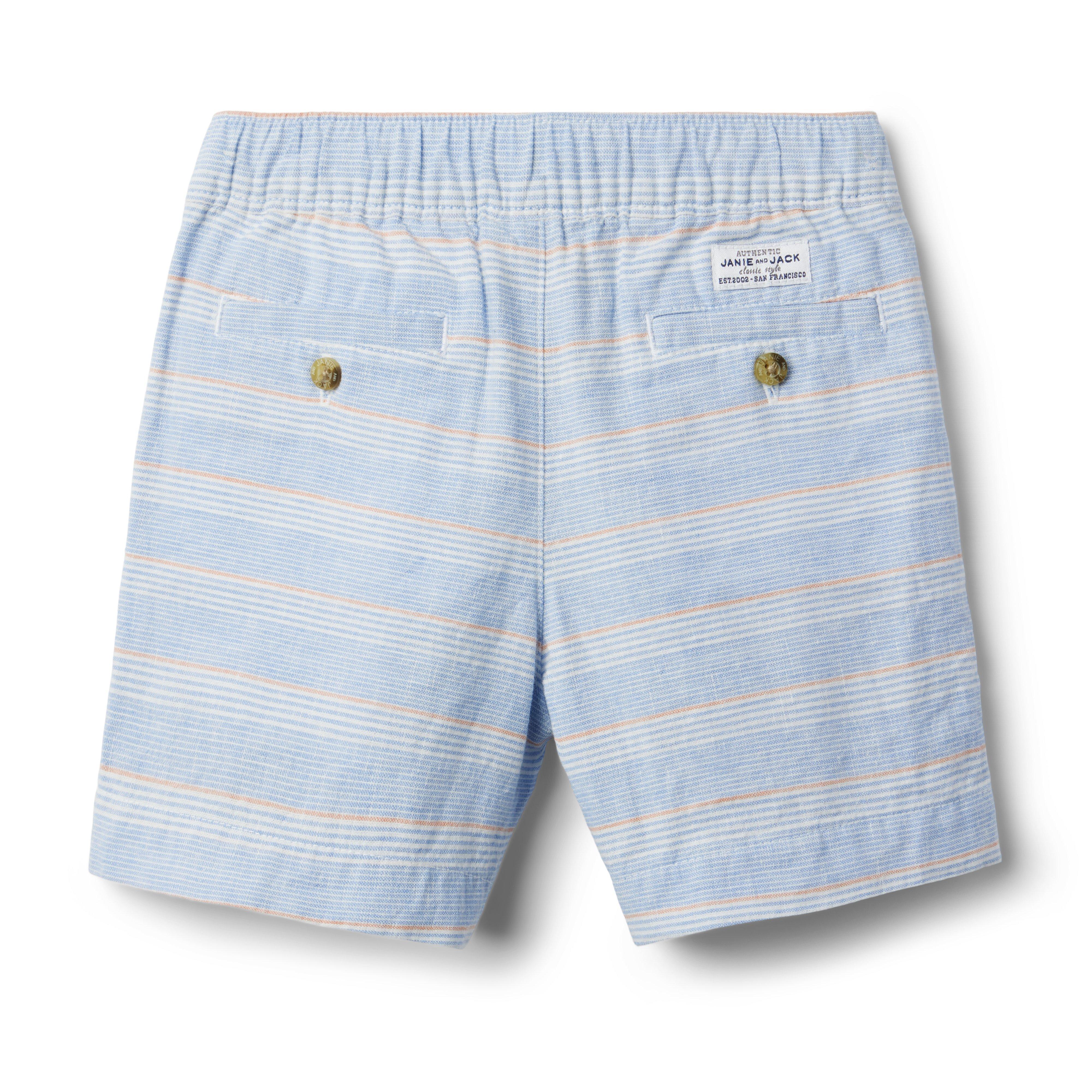 The Striped Linen-Cotton Pull-On Short image number 2
